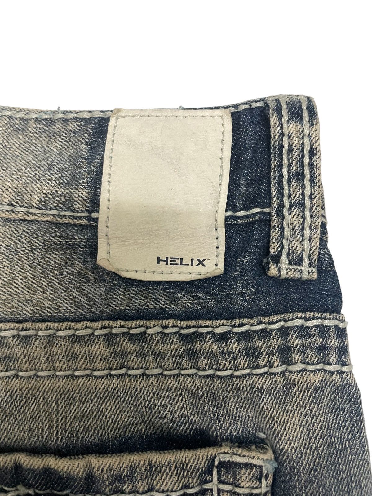 If Six Was Nine Japanese Brand Cross Design Mud Wash Relaxed Flare Jeans Size US 30 / EU 46 - 14 Thumbnail