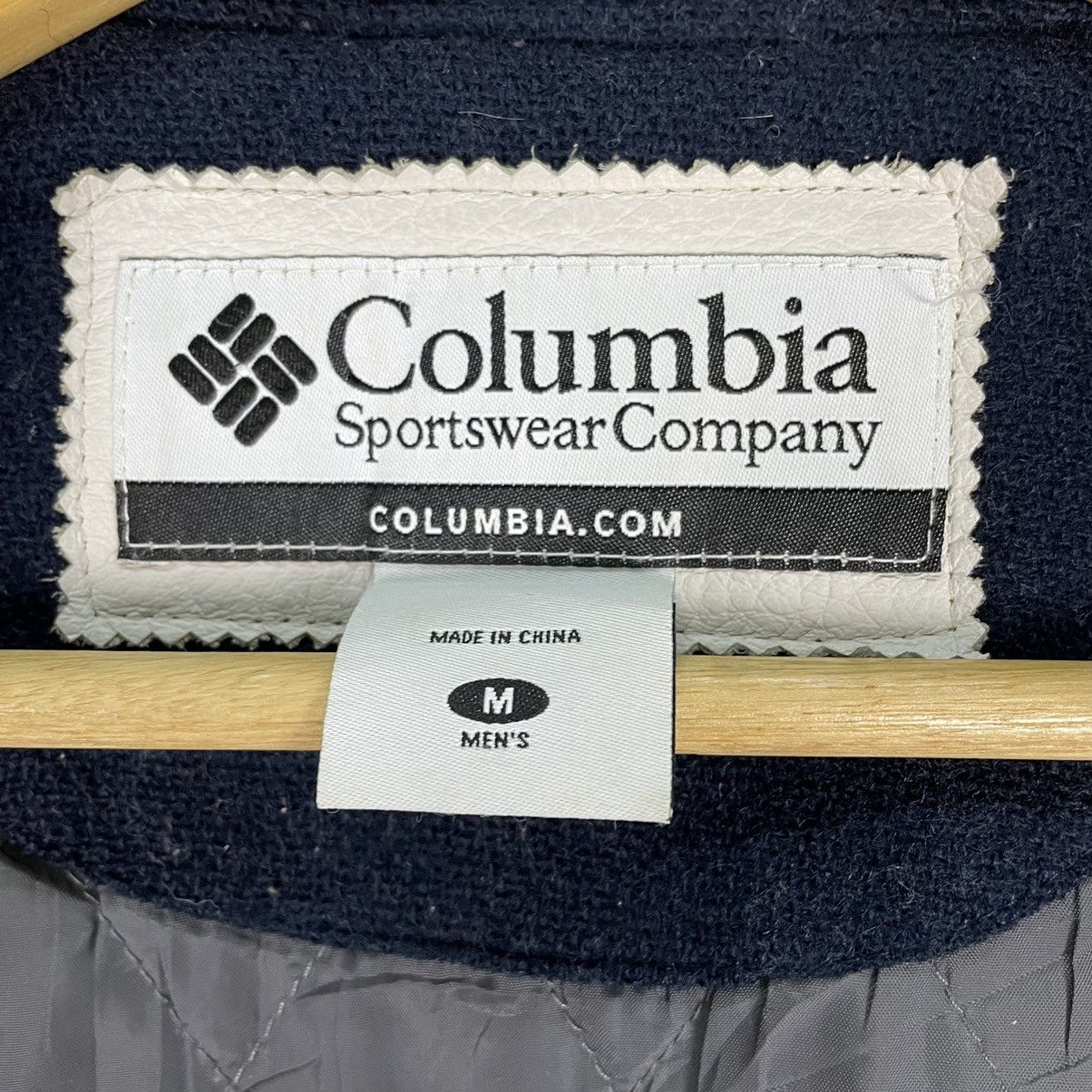 Columbia ❄️COLUMBIA Letterman Varsity Leather Jacket Size US M / EU 48-50 / 2 - 10 Thumbnail