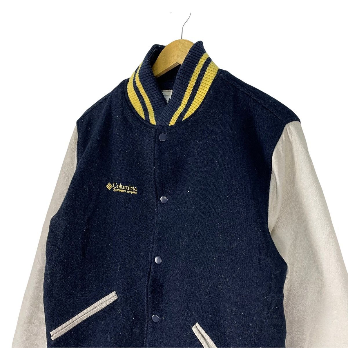 Columbia ❄️COLUMBIA Letterman Varsity Leather Jacket Size US M / EU 48-50 / 2 - 5 Thumbnail