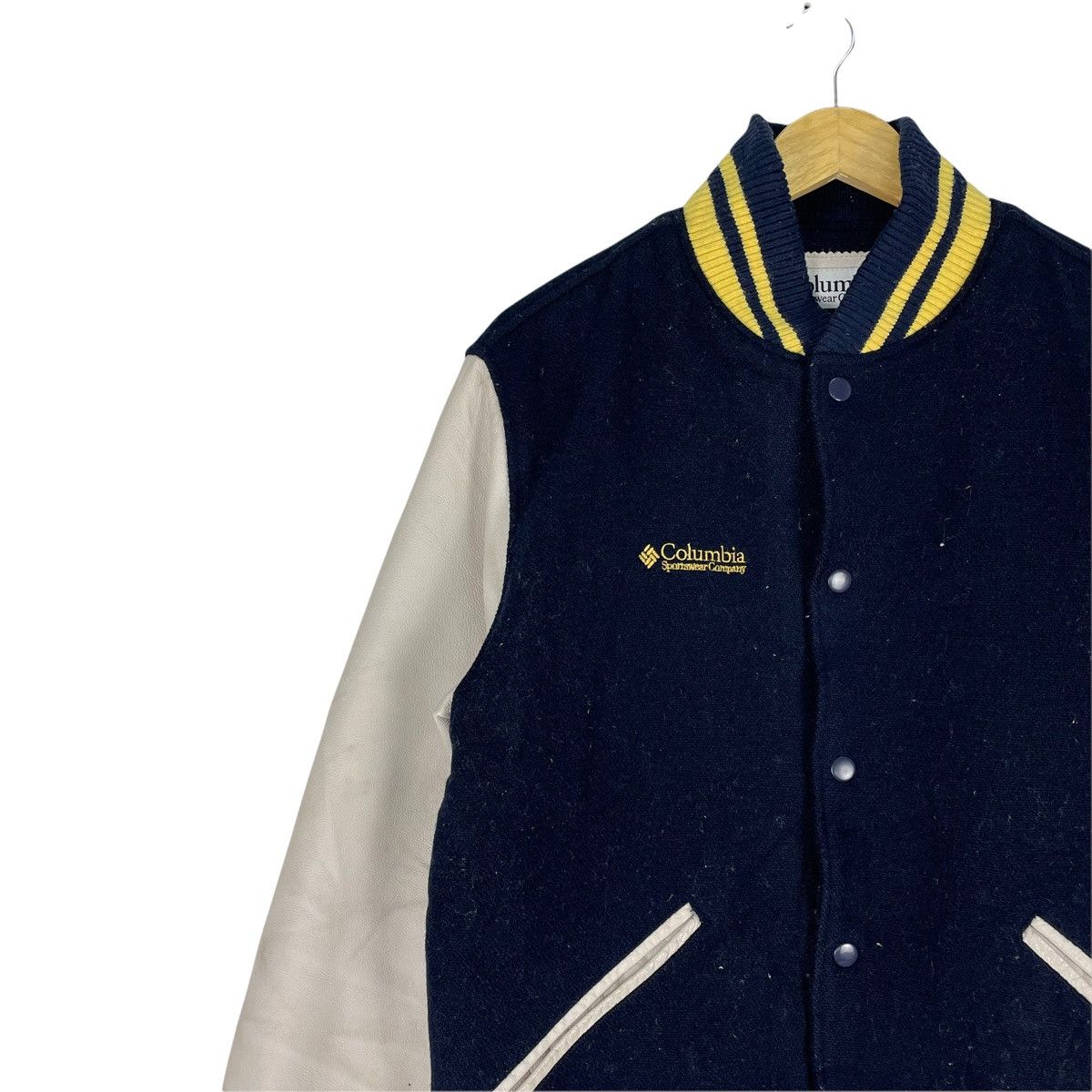 Columbia ❄️COLUMBIA Letterman Varsity Leather Jacket Size US M / EU 48-50 / 2 - 6 Thumbnail