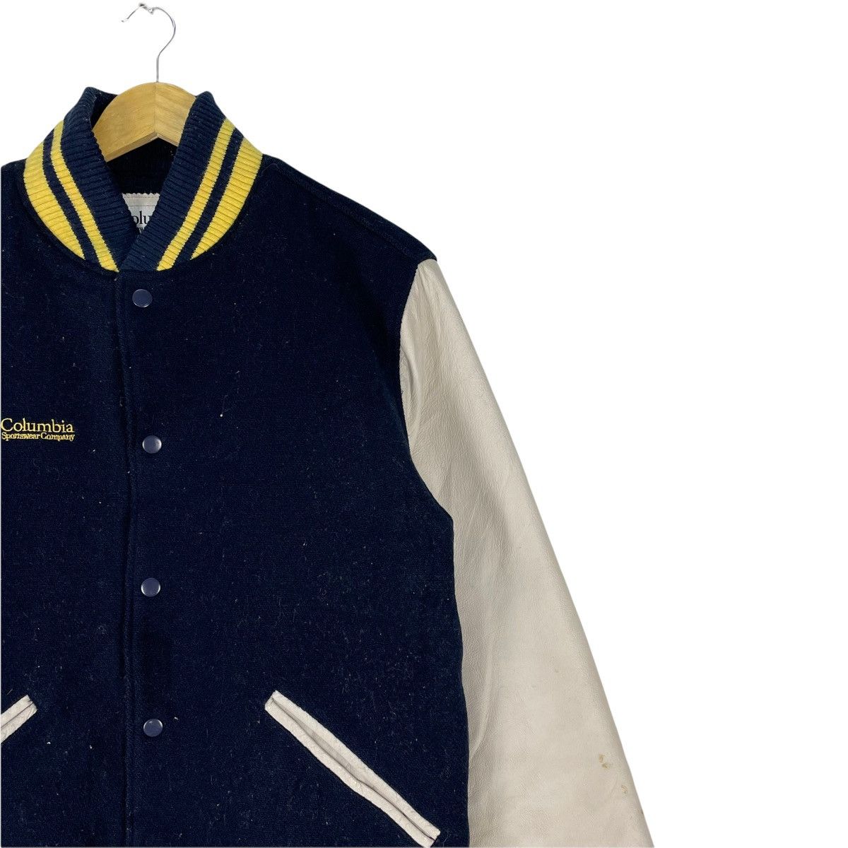 Columbia ❄️COLUMBIA Letterman Varsity Leather Jacket Size US M / EU 48-50 / 2 - 7 Thumbnail