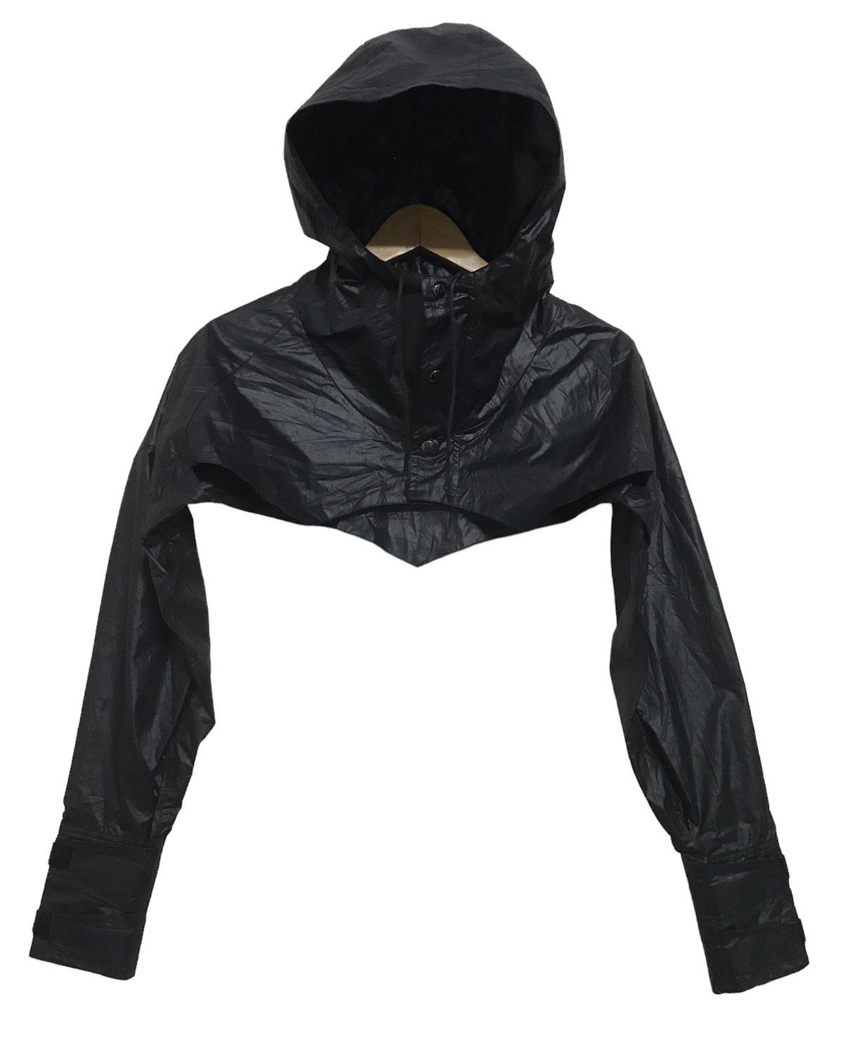 Sacai Hoodie Crop Zipper Crop Top