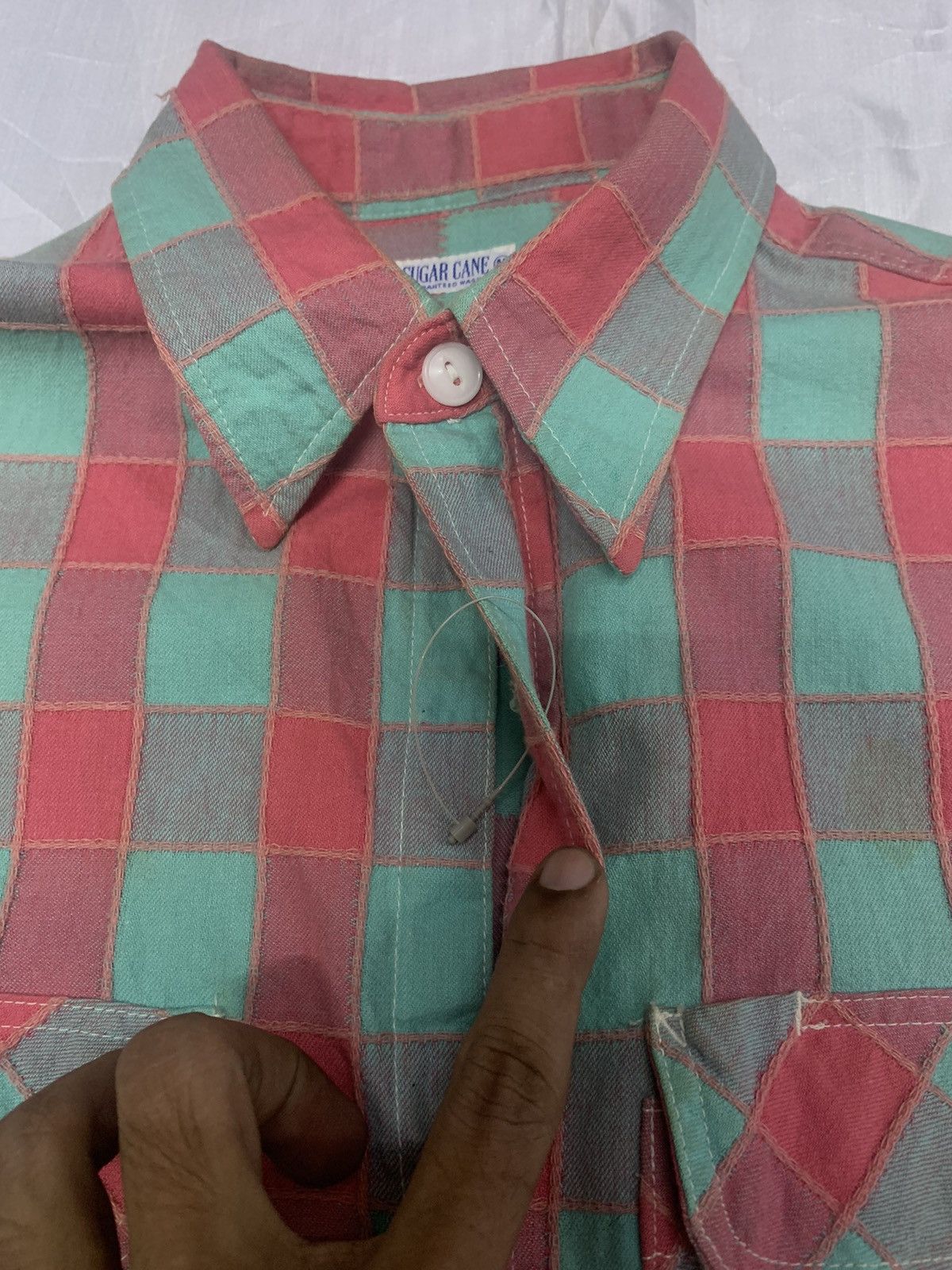 Sugar Cane VINTAGE SUGAR CANE PATCHWORK BUTTON UP RARE Size US M / EU 48-50 / 2 - 2 Thumbnail