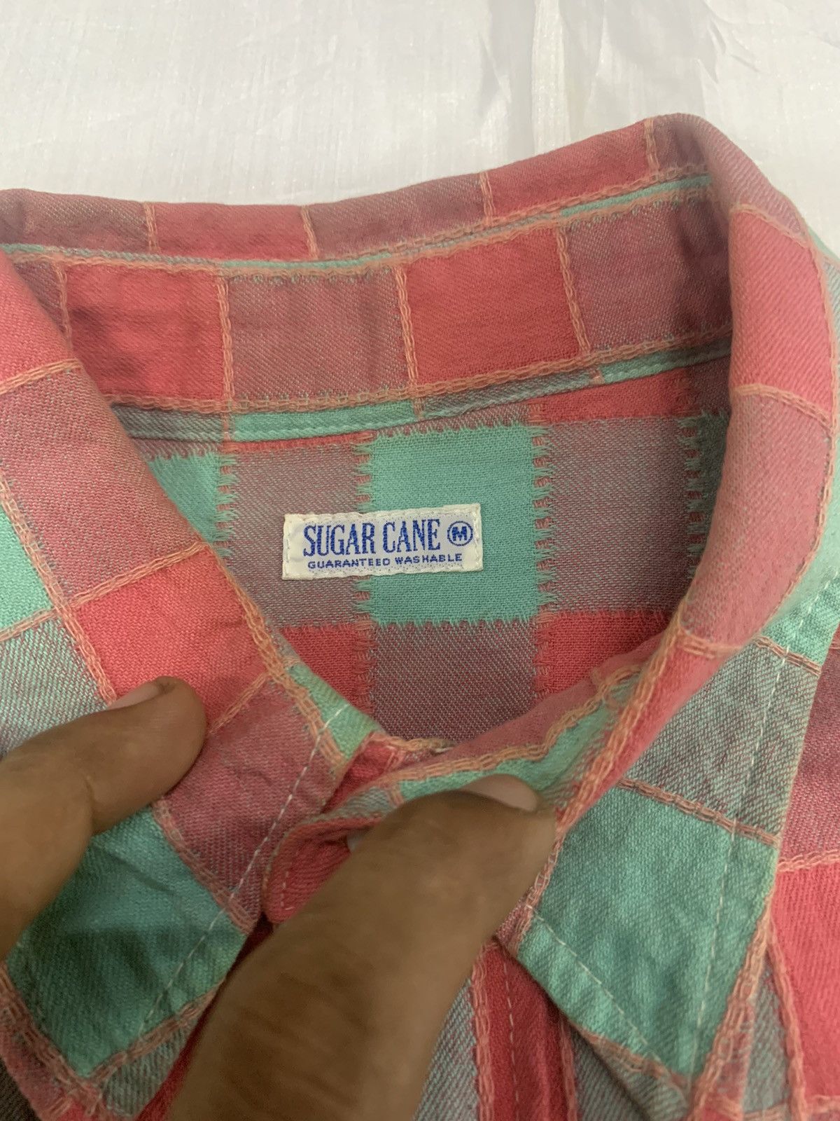 Sugar Cane VINTAGE SUGAR CANE PATCHWORK BUTTON UP RARE Size US M / EU 48-50 / 2 - 3 Thumbnail