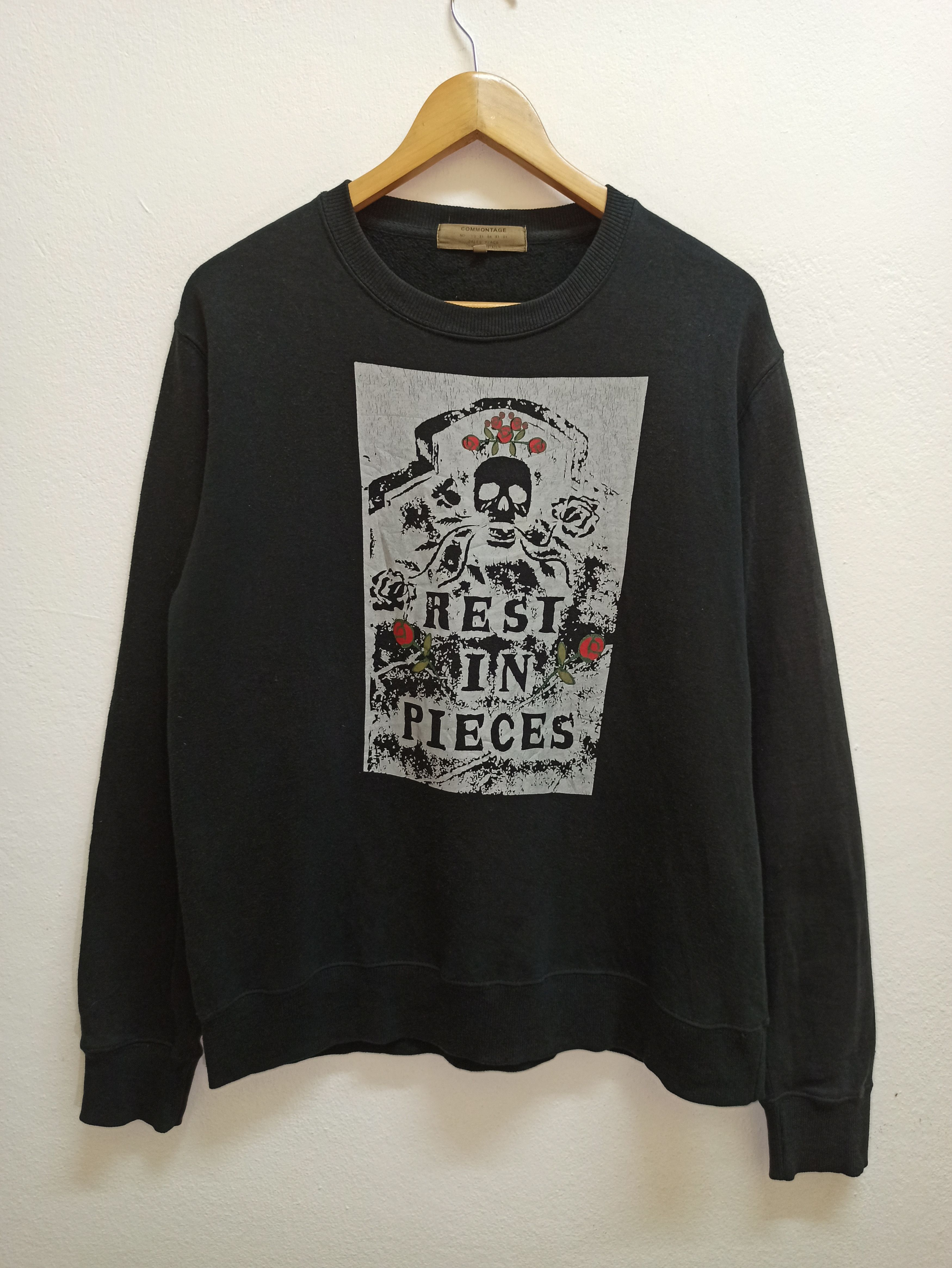 If Six Was Nine Vintage Rest in Pieces Skulls Sweatshirts Crewneck (c35) Size US L / EU 52-54 / 3 - 1 Thumbnail