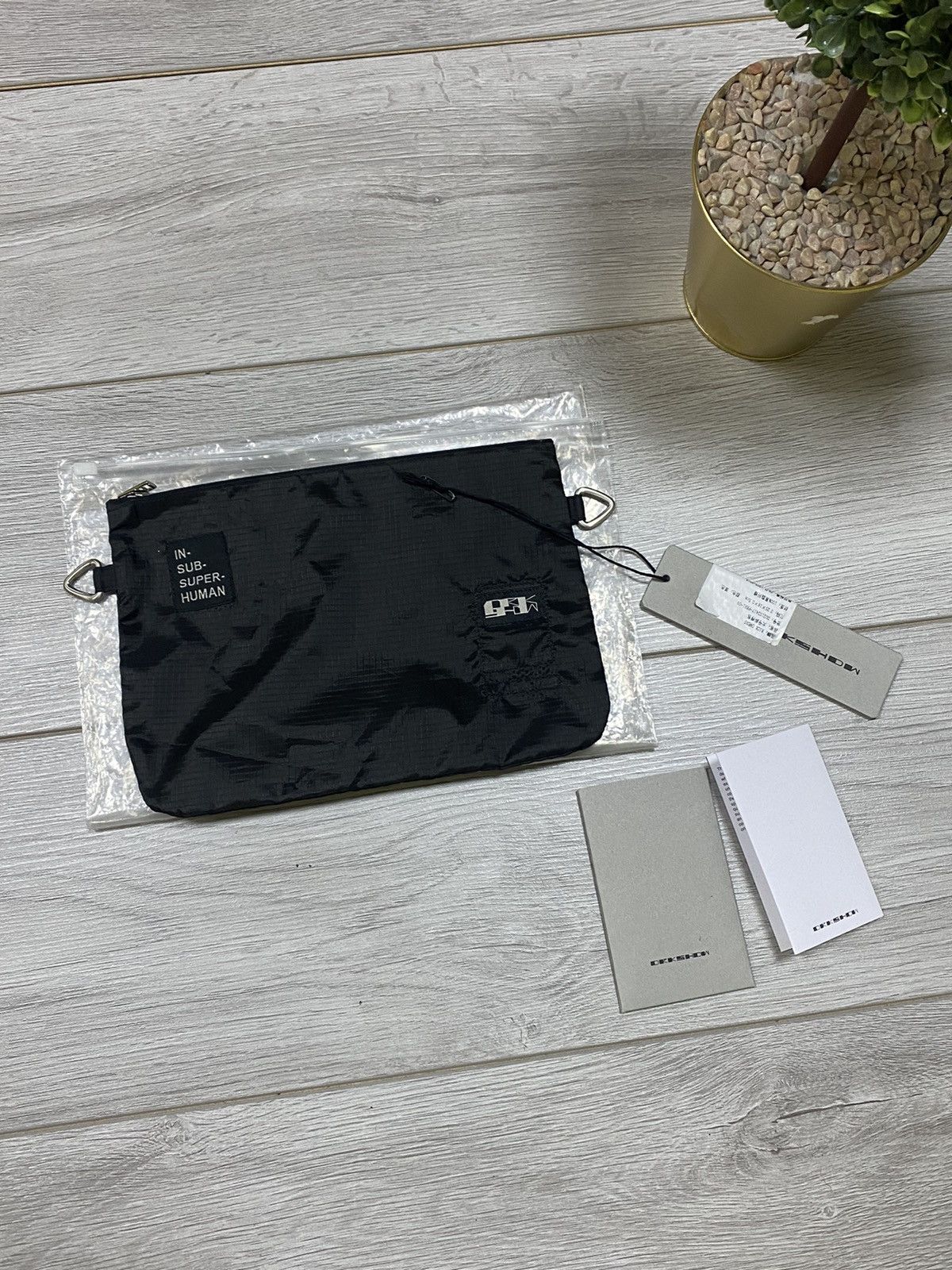 Rick Owens DRKSHDW Black Pocket Pouch Rick Owens Drkshdw Black Security Pocket Pouch Rick Owens