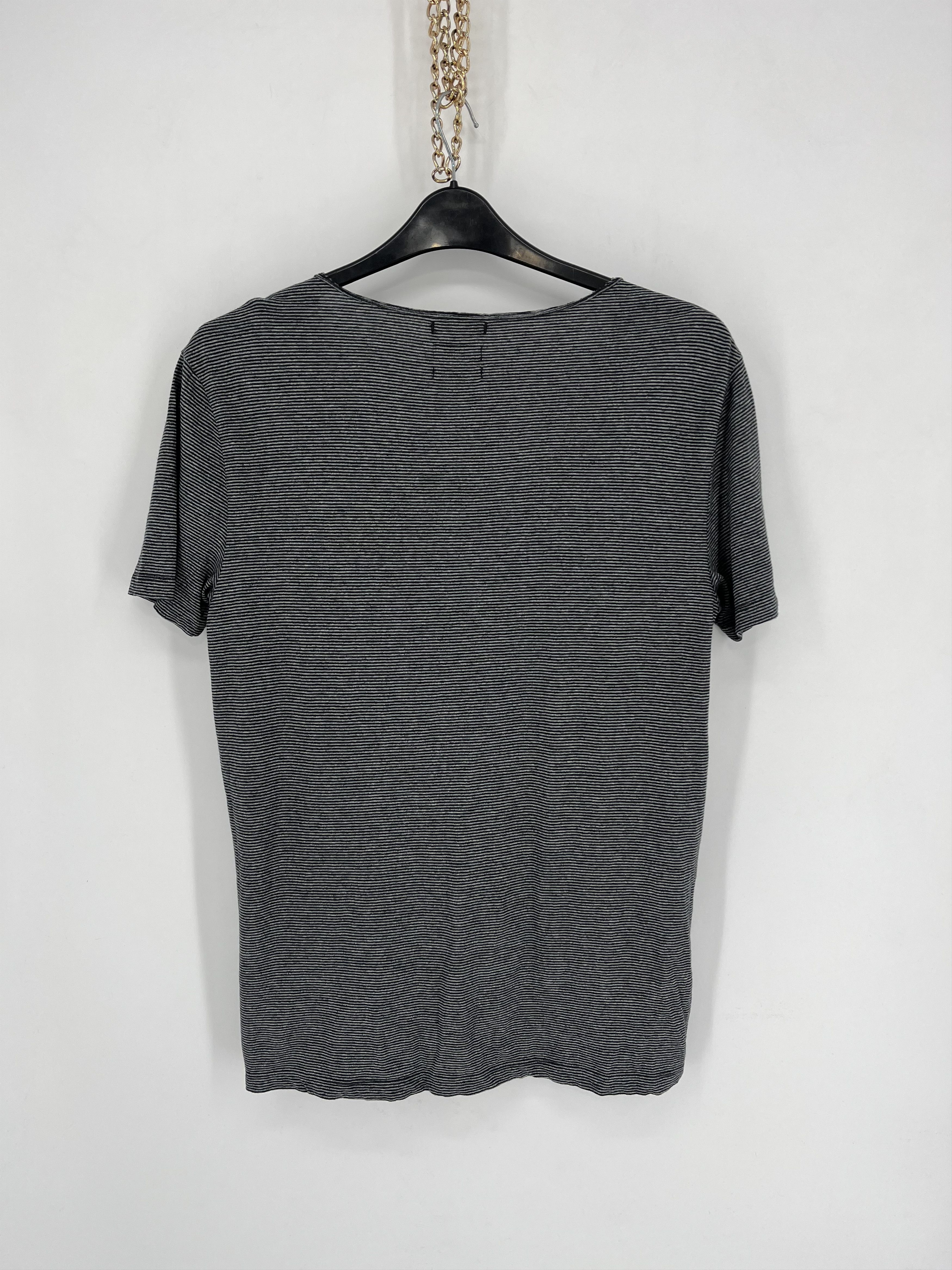 Allsaints AllSaints Men's striped tshirt V-Neckline Size US M / EU 48-50 / 2 - 9 Thumbnail