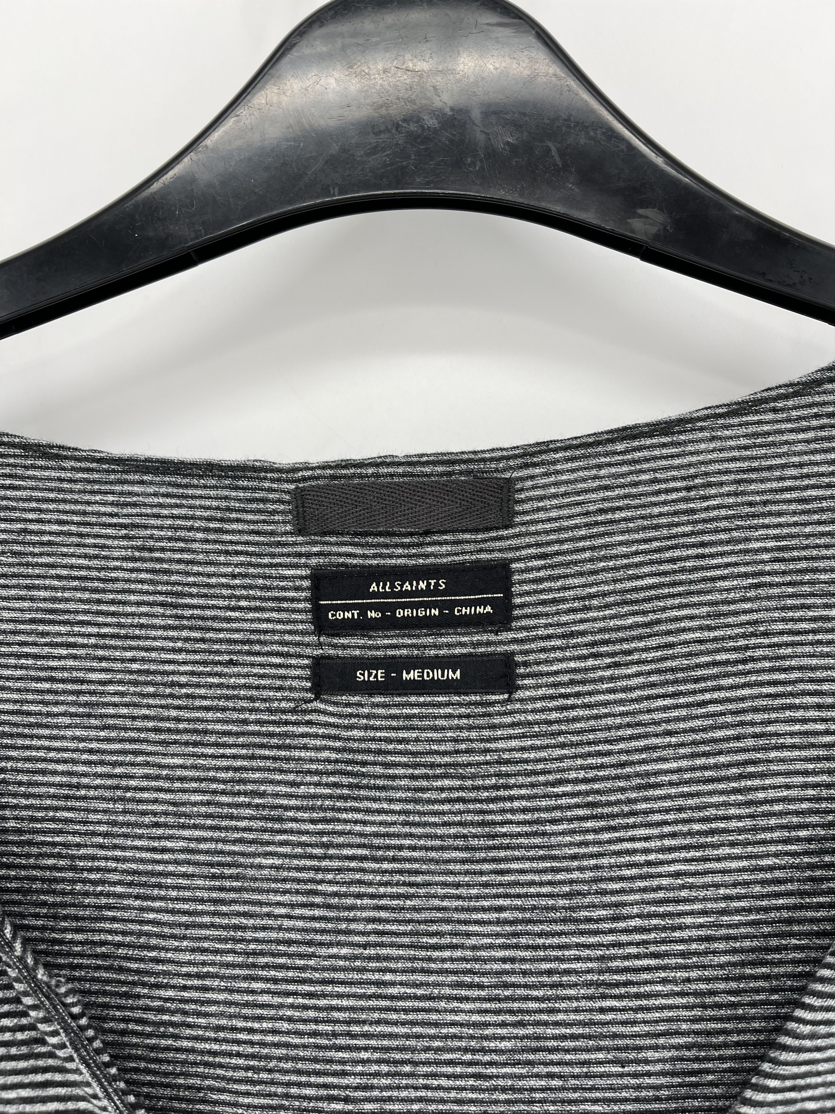 Allsaints AllSaints Men's striped tshirt V-Neckline Size US M / EU 48-50 / 2 - 7 Thumbnail
