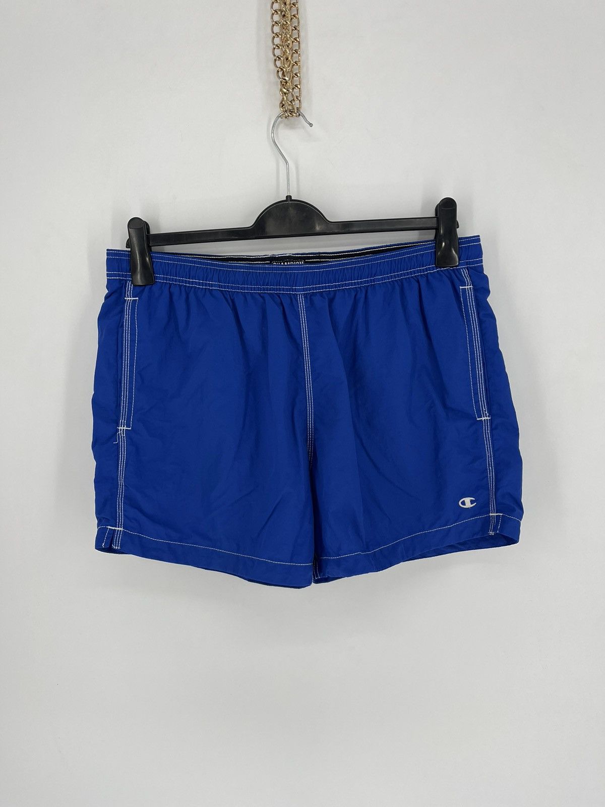 Champion × Vintage Vintage Y2K Champion swoosh mini logo shorts streetwear Size US 40 / EU 56 - 1 Thumbnail