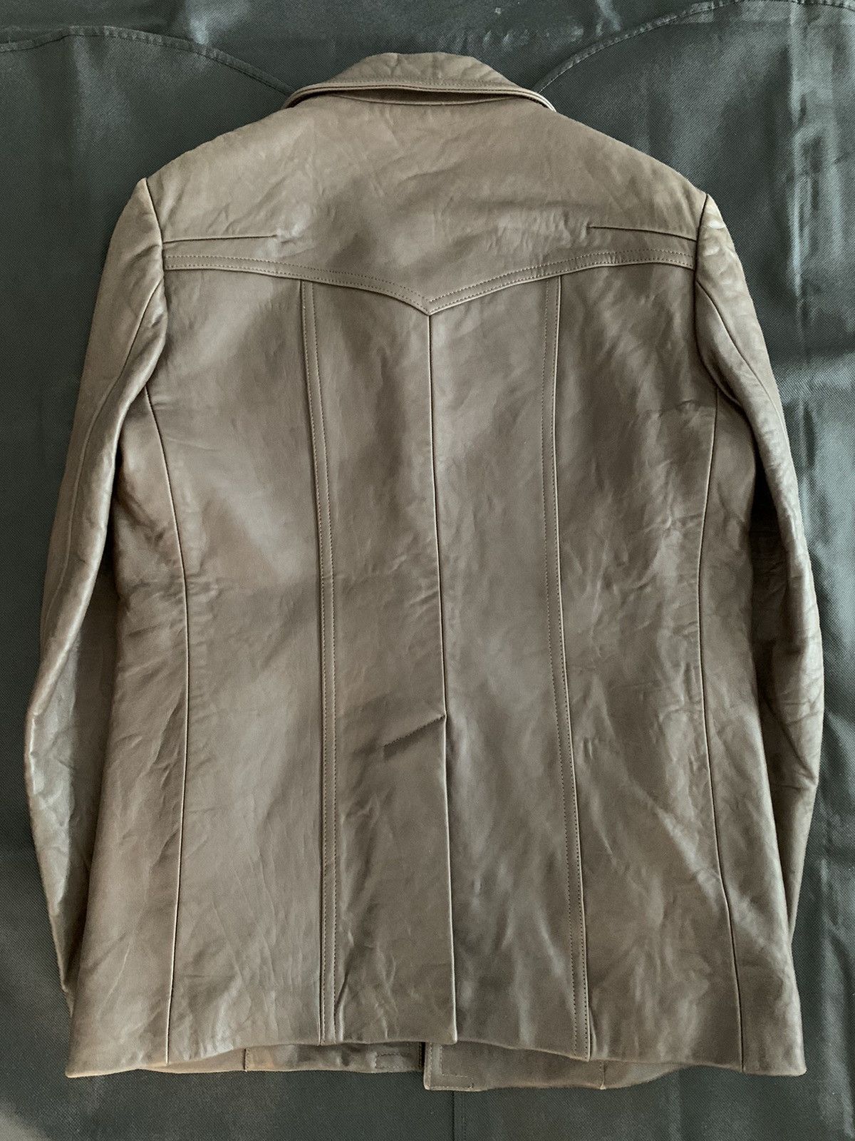 Number (N)ine (Runway) Fw07 “Love God Murder” leather shirt jacket Size US M / EU 48-50 / 2 - 11 Thumbnail