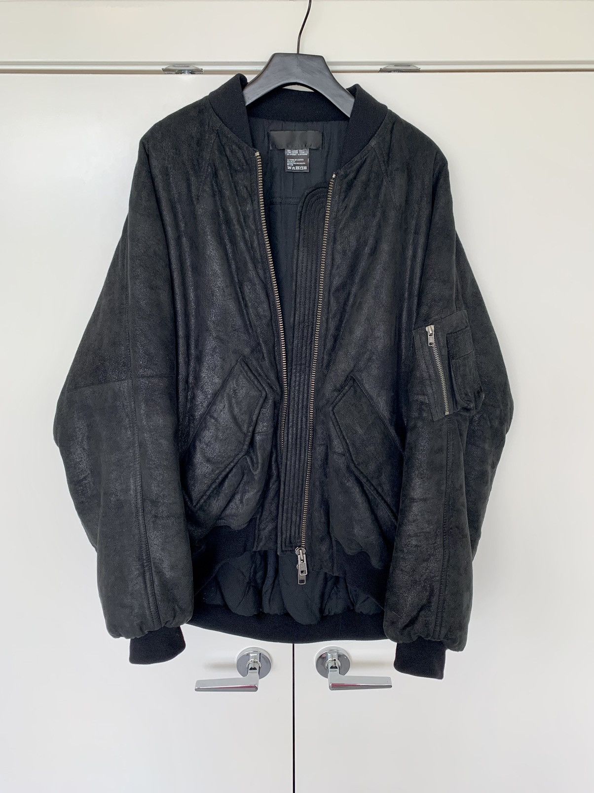 Haider Ackermann 1 of 1 Sample FW18 oversized leather bomber jacket Size US M / EU 48-50 / 2 - 1 Thumbnail