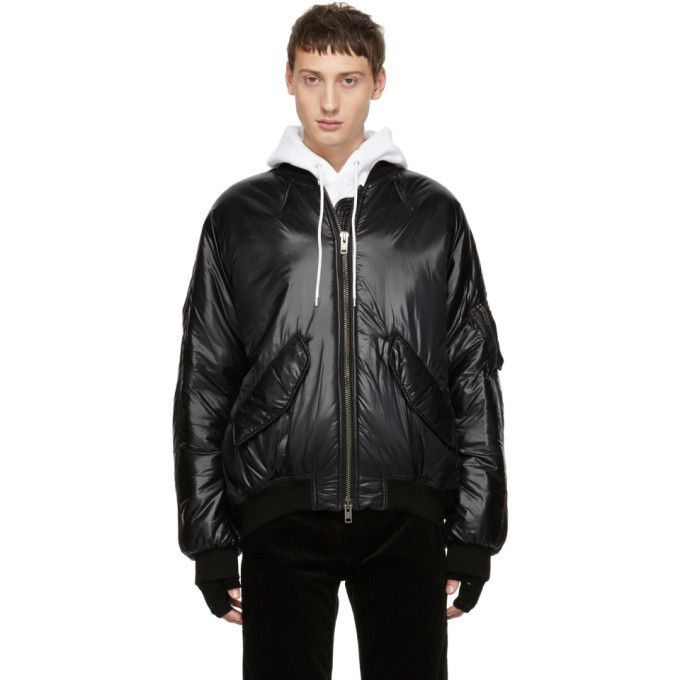 Haider Ackermann 1 of 1 Sample FW18 oversized leather bomber jacket Size US M / EU 48-50 / 2 - 12 Thumbnail