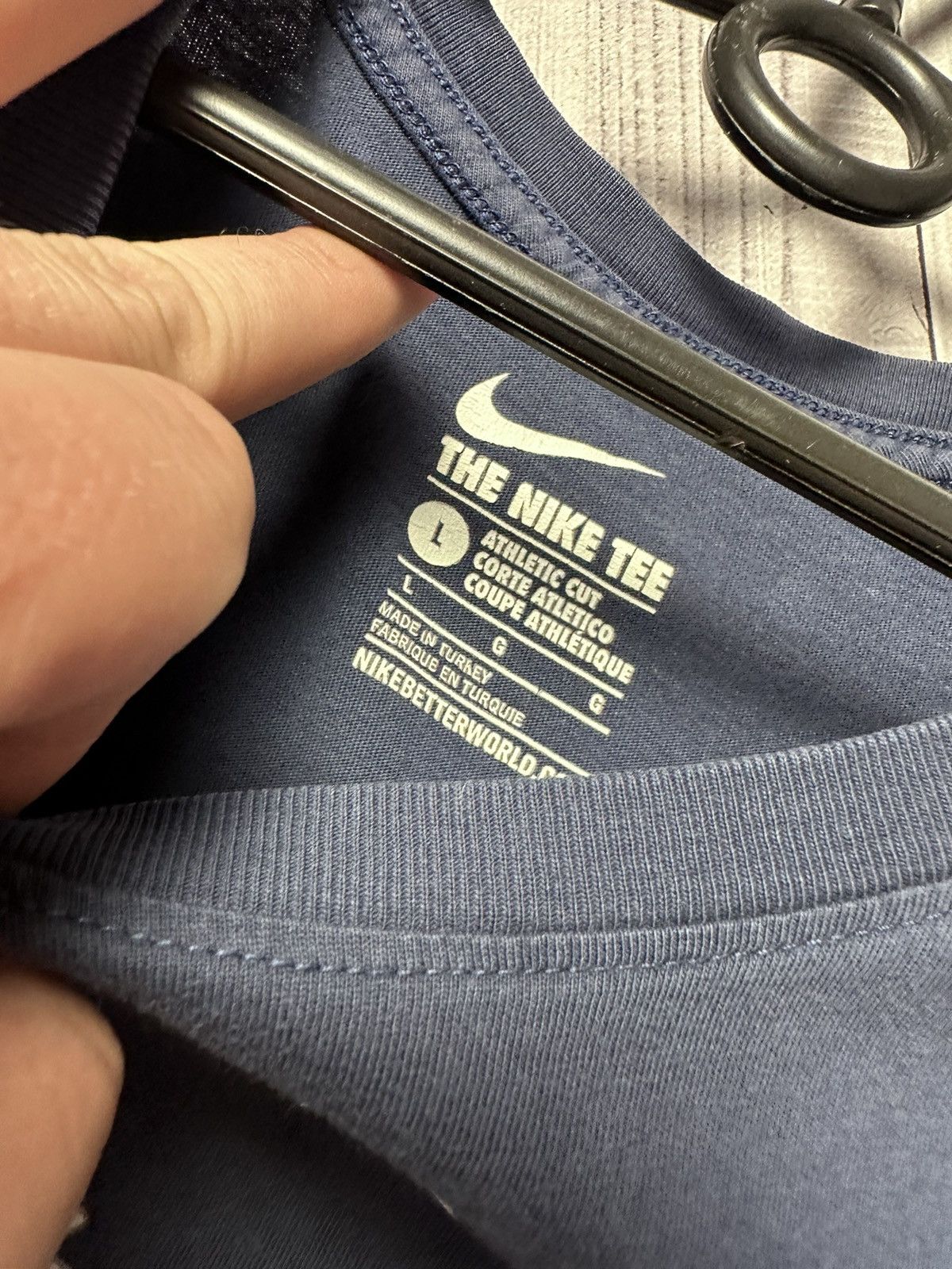 Nike × Vintage Vintage Nike France soccer tee logo size L Size US L / EU 52-54 / 3 - 5 Thumbnail