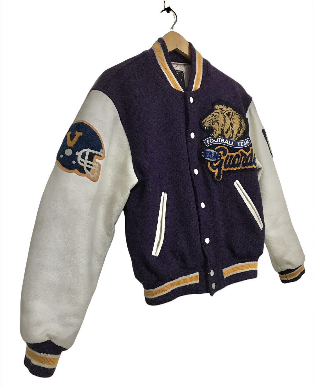 Van Van Jac Varsity Jacket Football team wool leather jacket Size US M / EU 48-50 / 2 - 5 Thumbnail