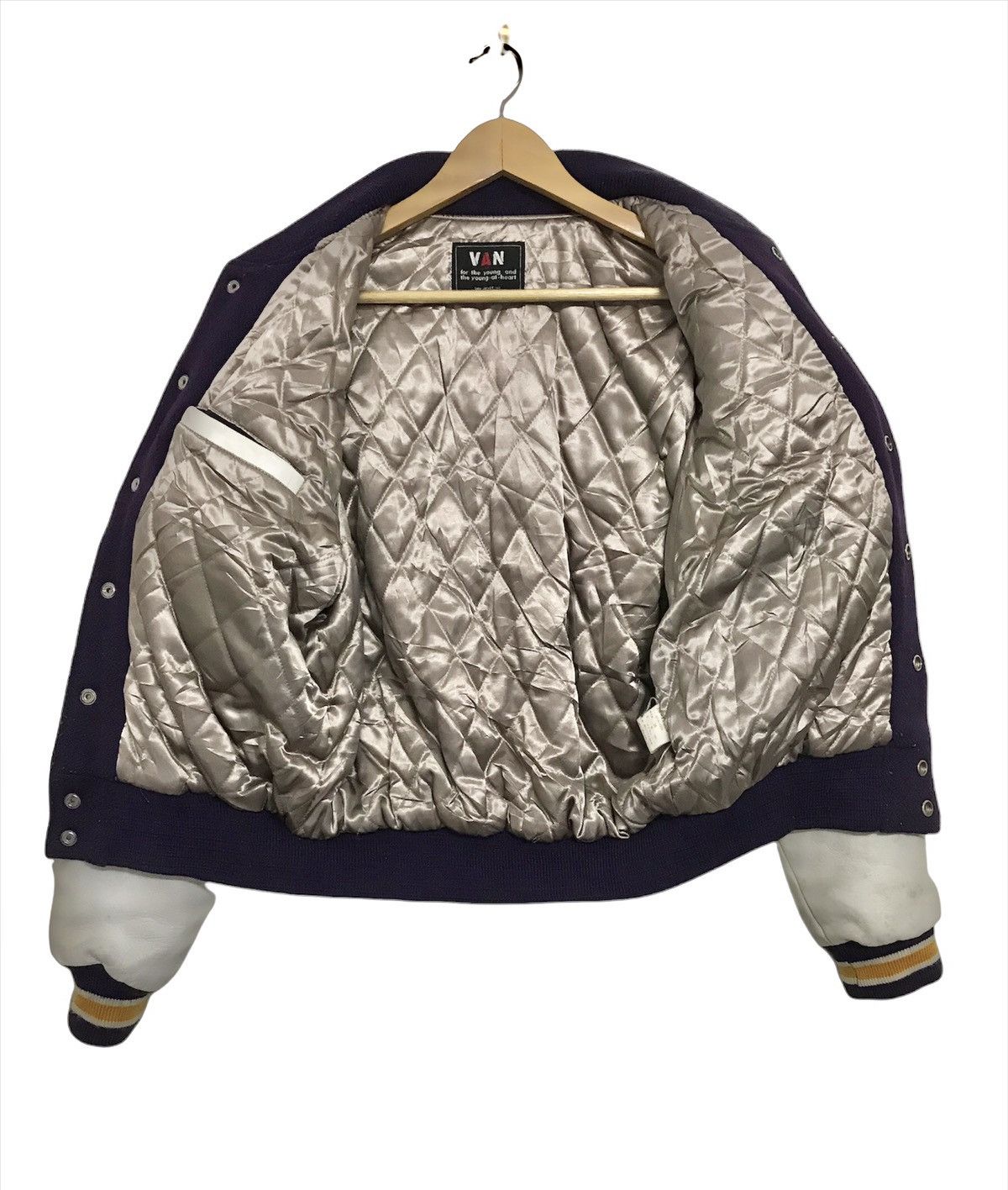 Van Van Jac Varsity Jacket Football team wool leather jacket Size US M / EU 48-50 / 2 - 3 Thumbnail