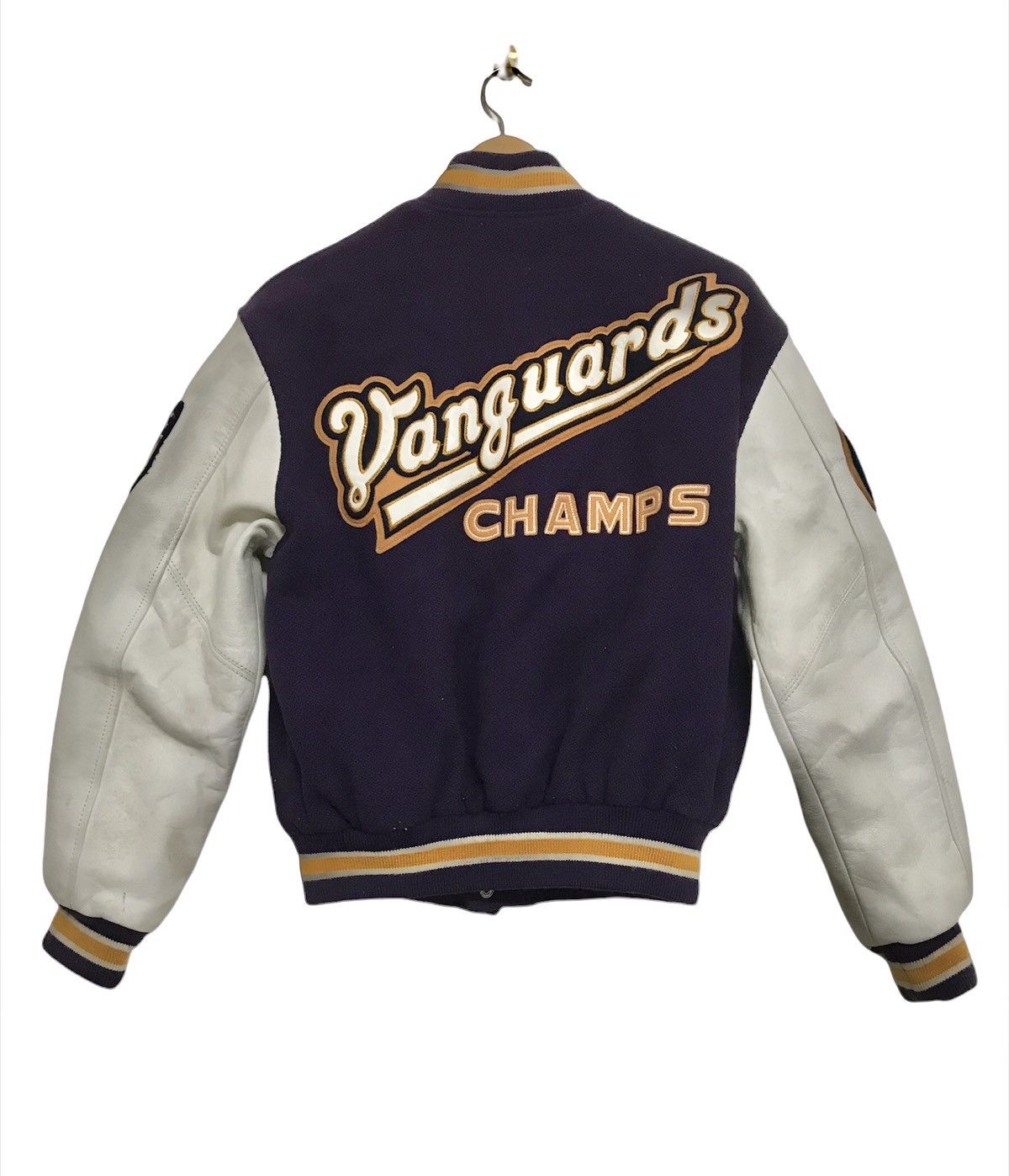 Van Van Jac Varsity Jacket Football team wool leather jacket Size US M / EU 48-50 / 2 - 2 Thumbnail