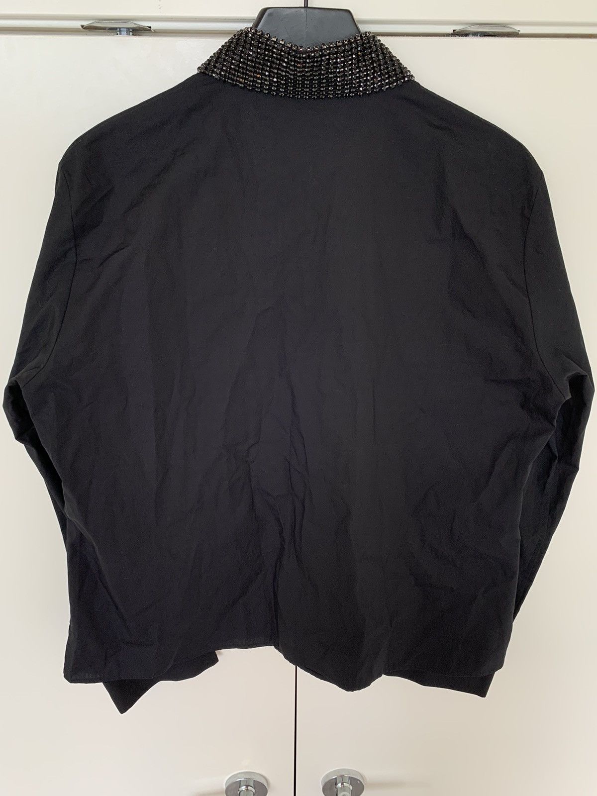 Haider Ackermann (NWT) Rrp$900 Black crystal hand embroidered shirt Size US S / EU 44-46 / 1 - 8 Thumbnail
