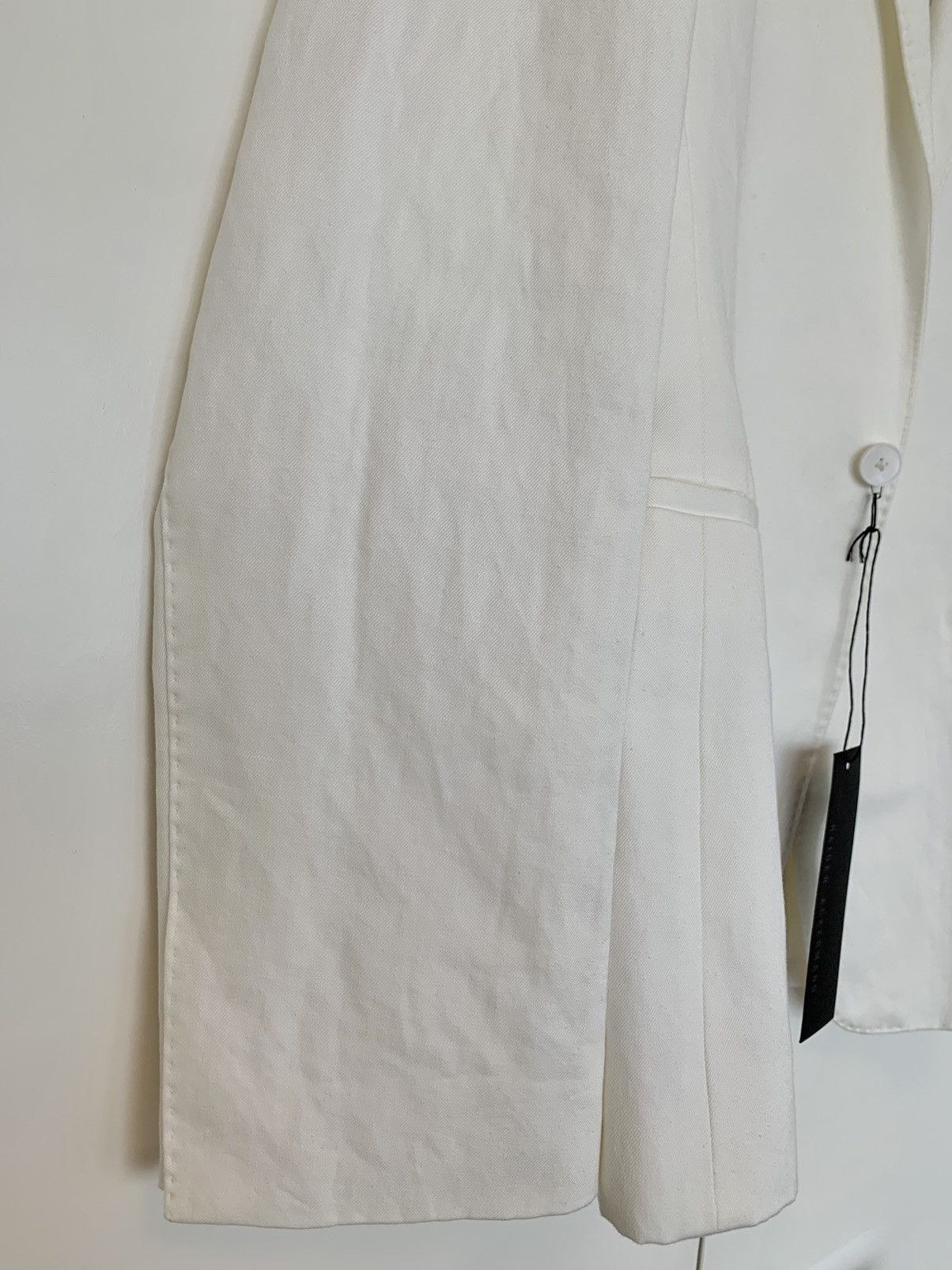 Haider Ackermann RRP$1865 White linen blend tuxedo jacket Size 48R - 6 Thumbnail
