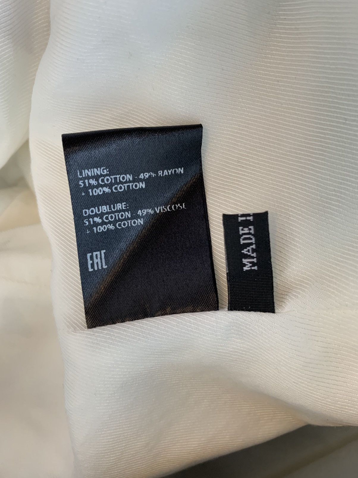 Haider Ackermann RRP$1865 White linen blend tuxedo jacket Size 48R - 17 Thumbnail