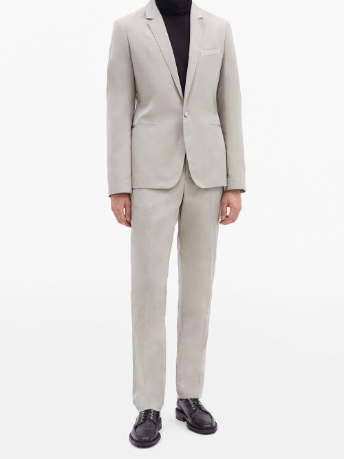 Haider Ackermann RRP$1865 White linen blend tuxedo jacket Size 48R - 20 Thumbnail