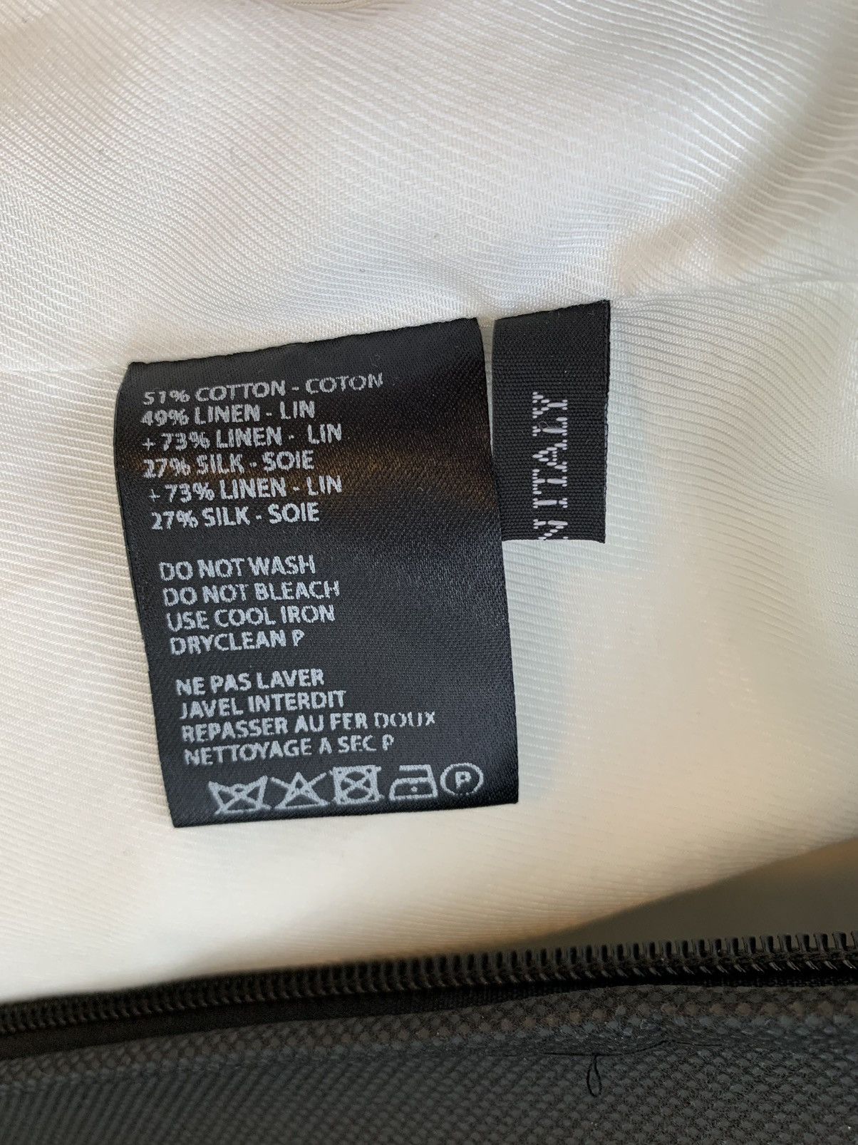 Haider Ackermann RRP$1865 White linen blend tuxedo jacket Size 48R - 16 Thumbnail