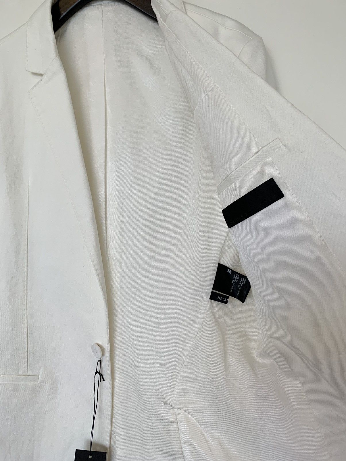 Haider Ackermann RRP$1865 White linen blend tuxedo jacket Size 48R - 13 Thumbnail