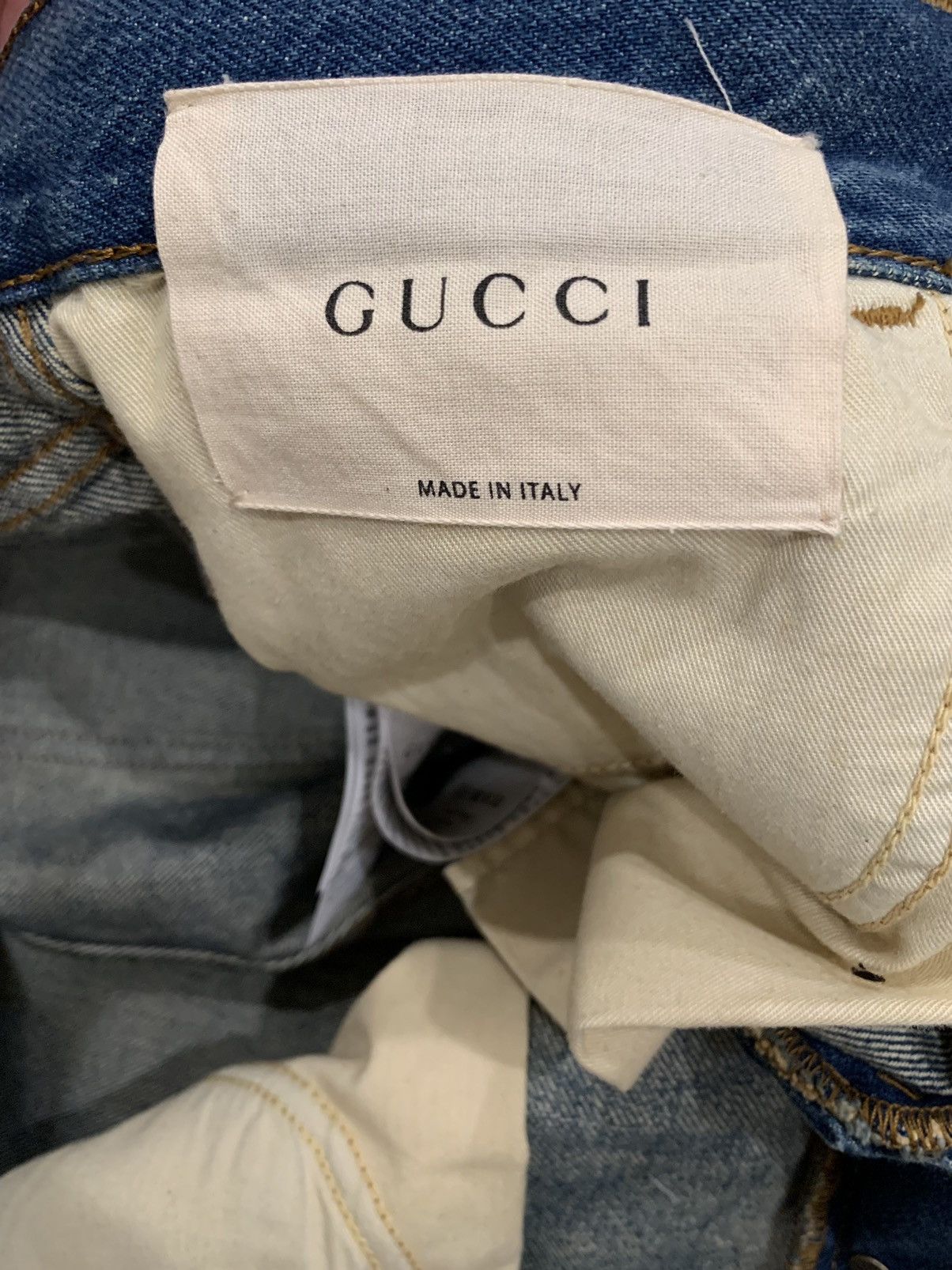 Gucci (New) FW16 kingsnake embroidered denim jeans Size US 30 / EU 46 - 11 Thumbnail