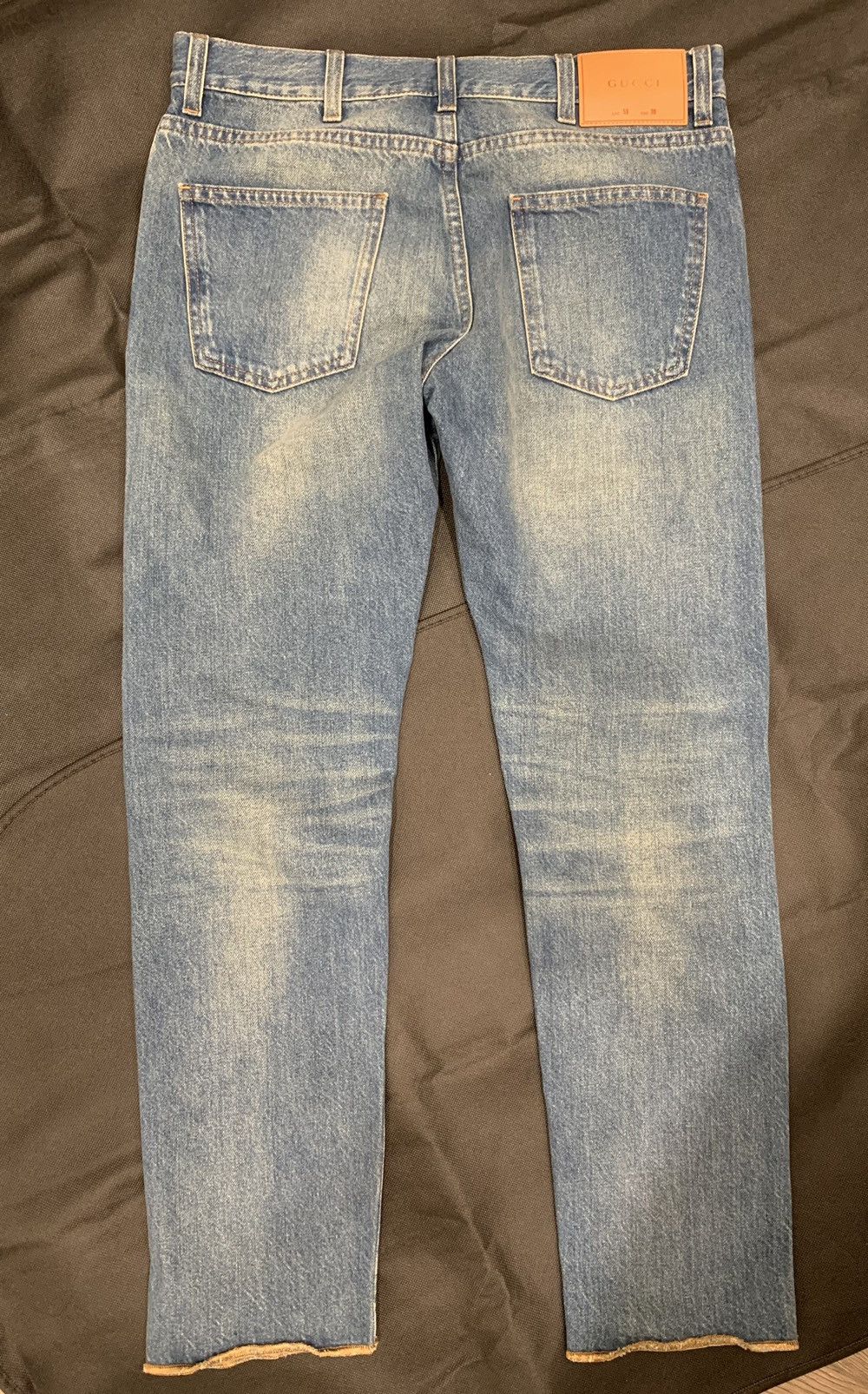 Gucci (New) FW16 kingsnake embroidered denim jeans Size US 30 / EU 46 - 8 Thumbnail