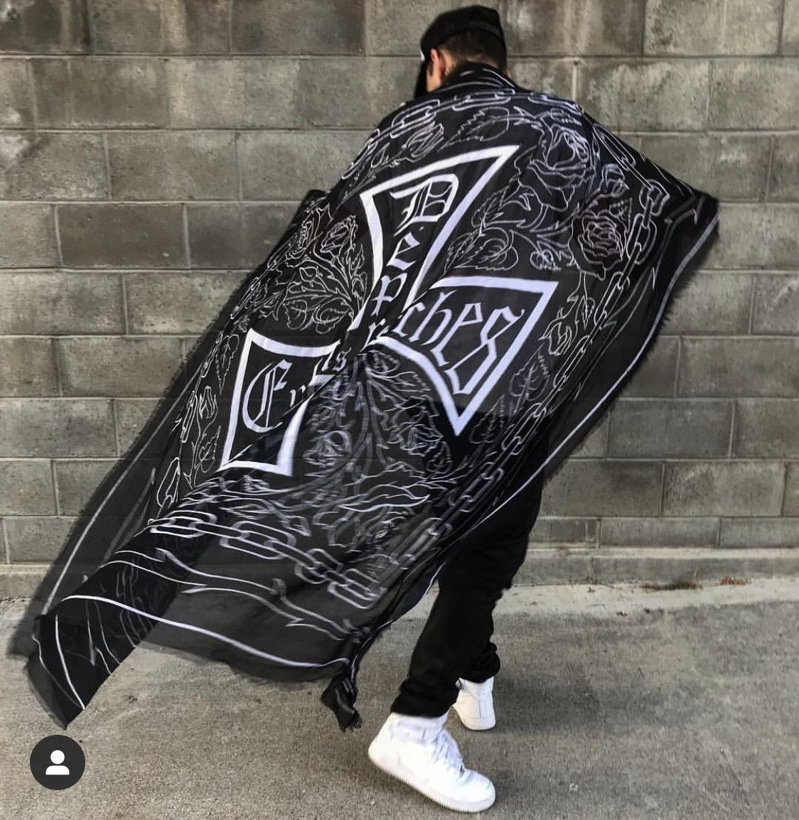 Enfants Riches Deprimes (New) SS’17 Large silk blanket scarf / Black / 1 of 10 Size ONE SIZE - 10 Thumbnail