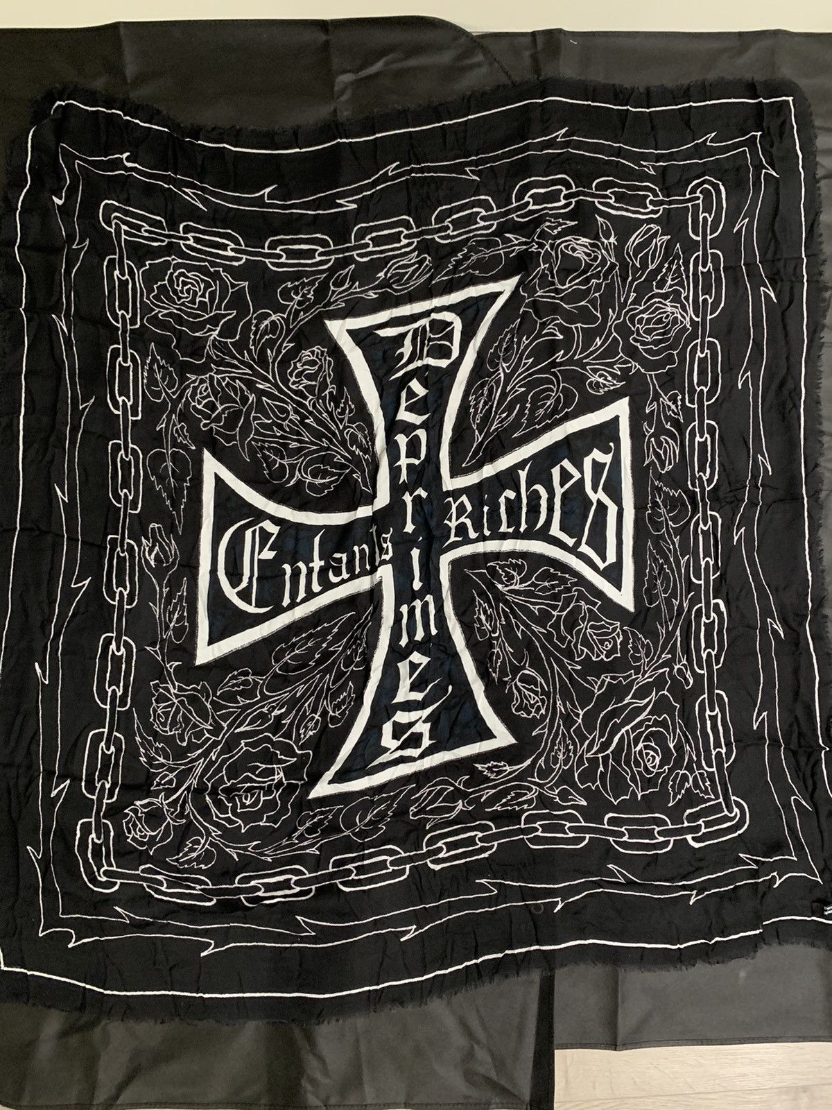 Enfants Riches Deprimes (New) SS’17 Large silk blanket scarf / Black / 1 of 10 Size ONE SIZE - 2 Thumbnail