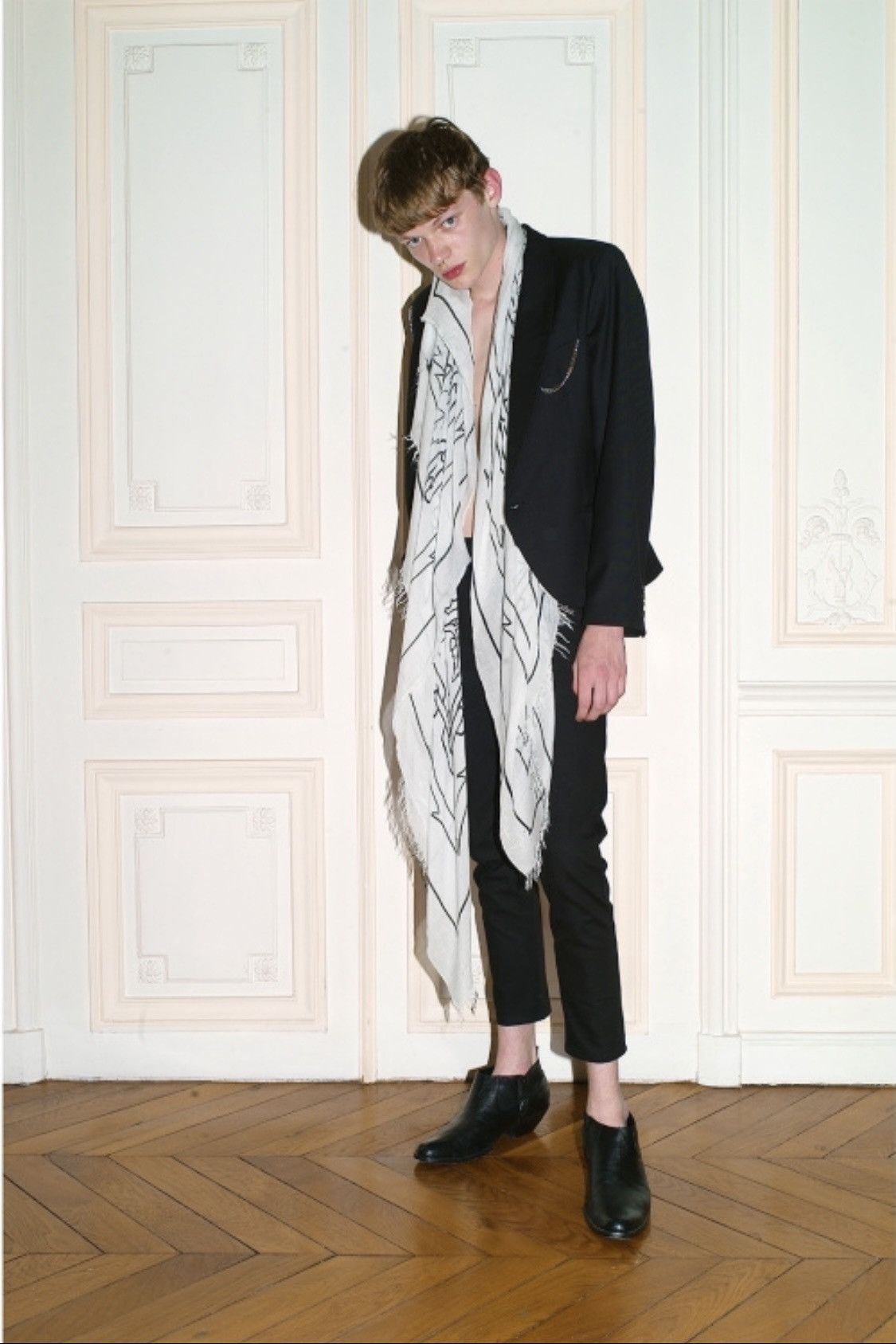 Enfants Riches Deprimes (New) SS’17 Large silk blanket scarf / Black / 1 of 10 Size ONE SIZE - 8 Thumbnail