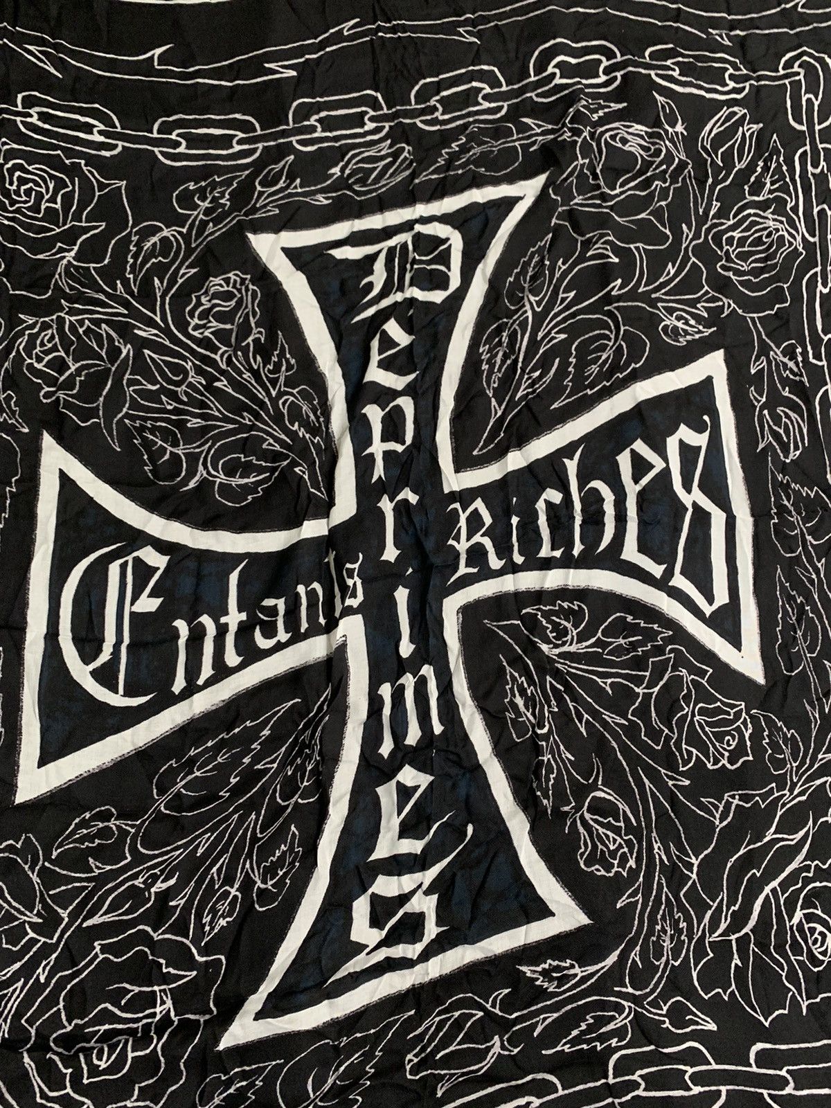 Enfants Riches Deprimes (New) SS’17 Large silk blanket scarf / Black / 1 of 10 Size ONE SIZE - 3 Thumbnail
