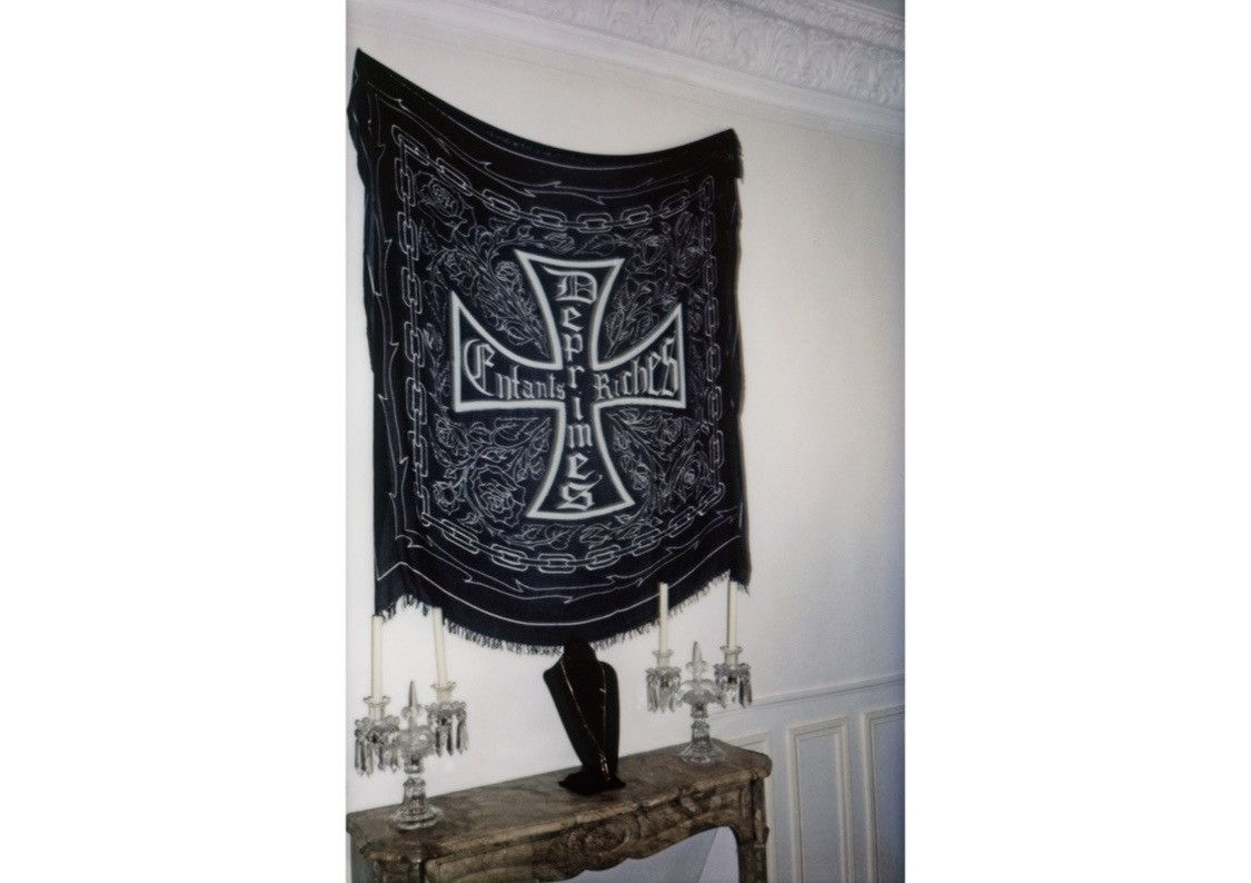Enfants Riches Deprimes (New) SS’17 Large silk blanket scarf / Black / 1 of 10 Size ONE SIZE - 1 Thumbnail