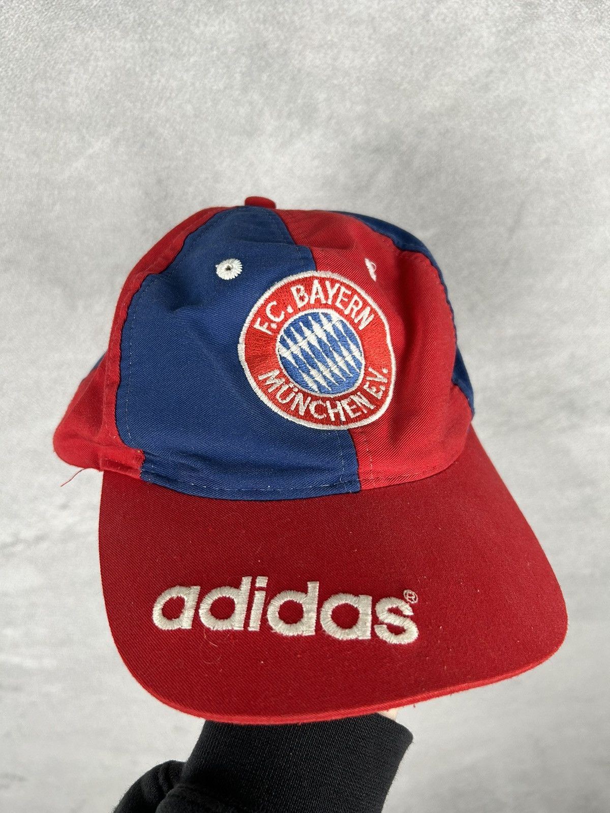 Vintage Vintage 90s Bayern Munchen Rare Cap Adidas Retro Soccer Size ONE SIZE - 1 Thumbnail