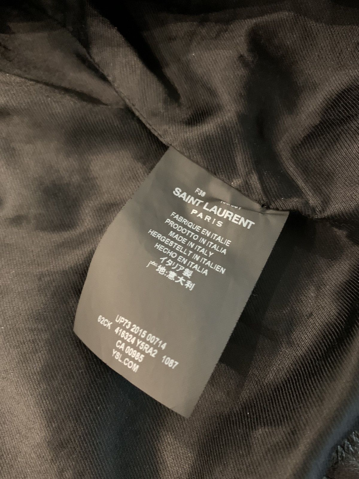 Hedi Slimane × Saint Laurent Paris New / SS’16 “Surf Sound” Patchwork Python Leather Jacket Size US XS / EU 42 / 0 - 18 Thumbnail