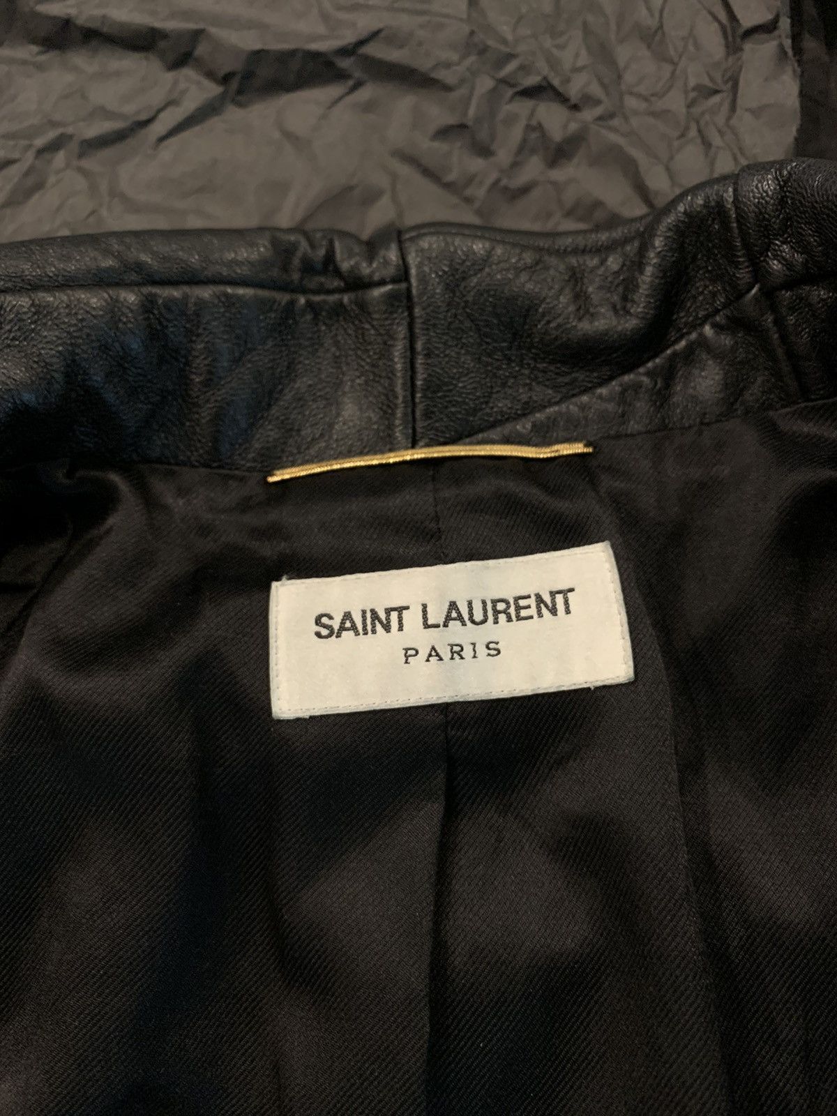 Hedi Slimane × Saint Laurent Paris New / SS’16 “Surf Sound” Patchwork Python Leather Jacket Size US XS / EU 42 / 0 - 11 Thumbnail