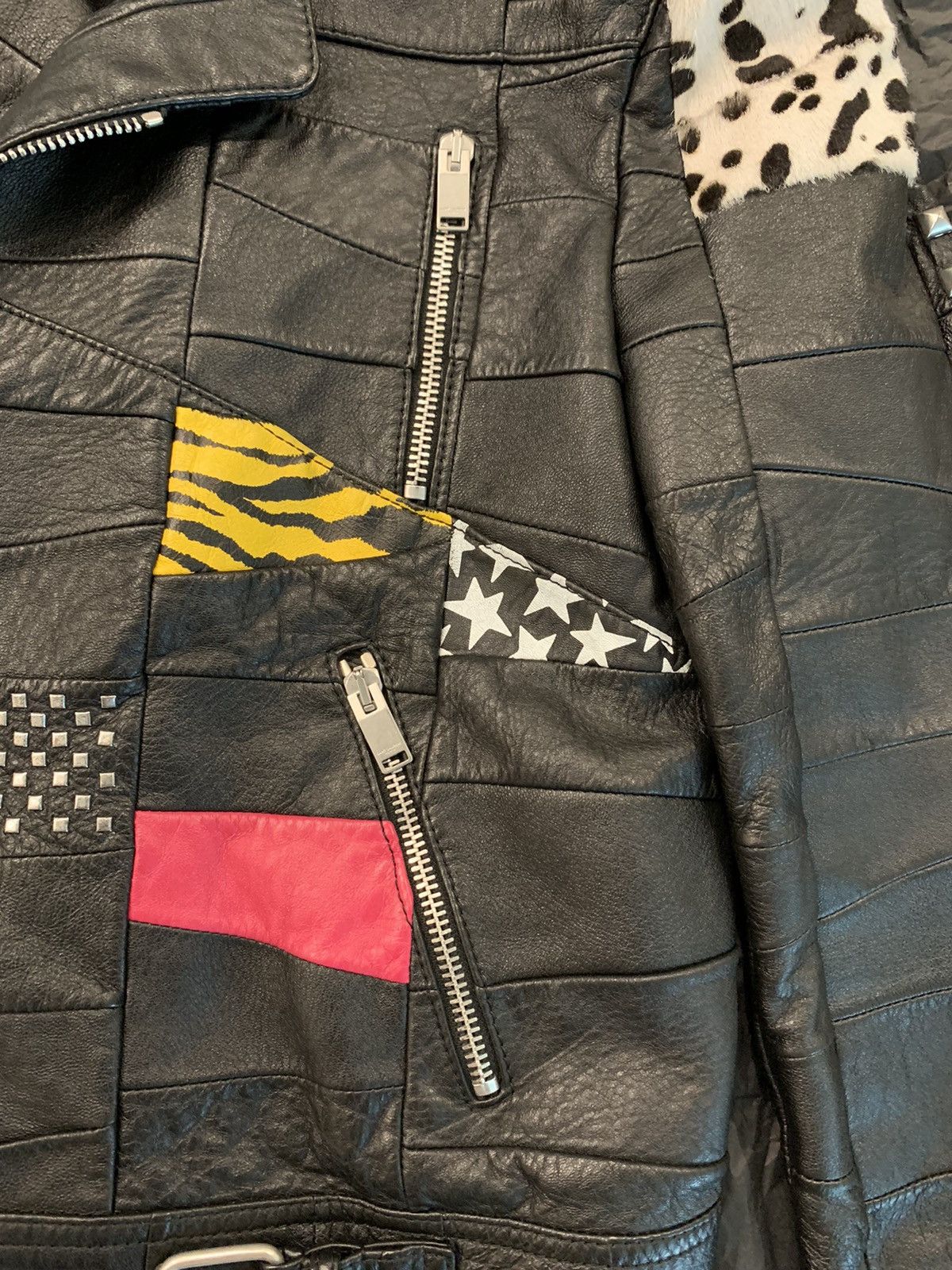Hedi Slimane × Saint Laurent Paris New / SS’16 “Surf Sound” Patchwork Python Leather Jacket Size US XS / EU 42 / 0 - 8 Thumbnail