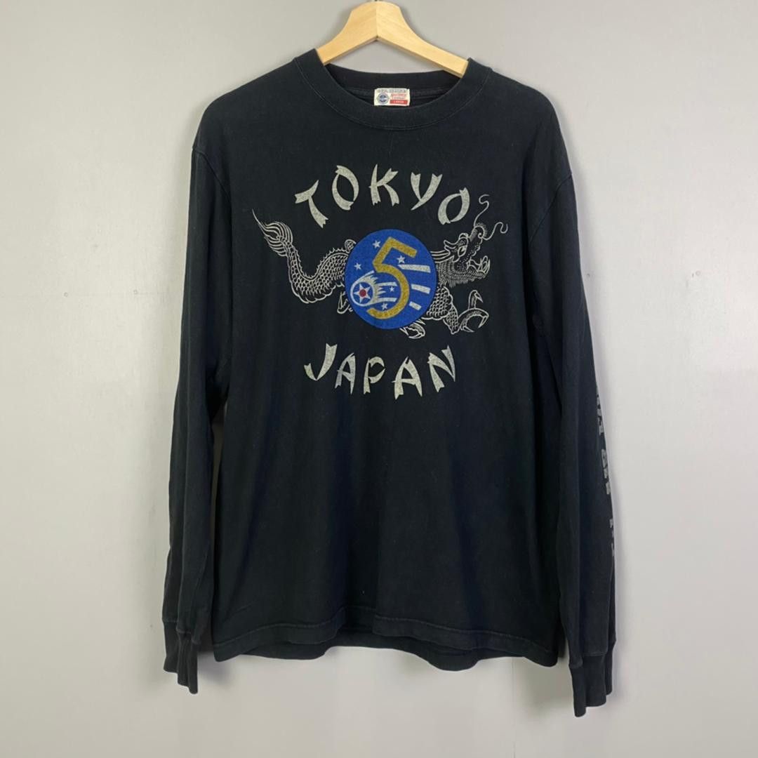 VINTAGE🔥BUZZ RICKSON TOKYO JAPAN LONG SLEEVE TSHIRT