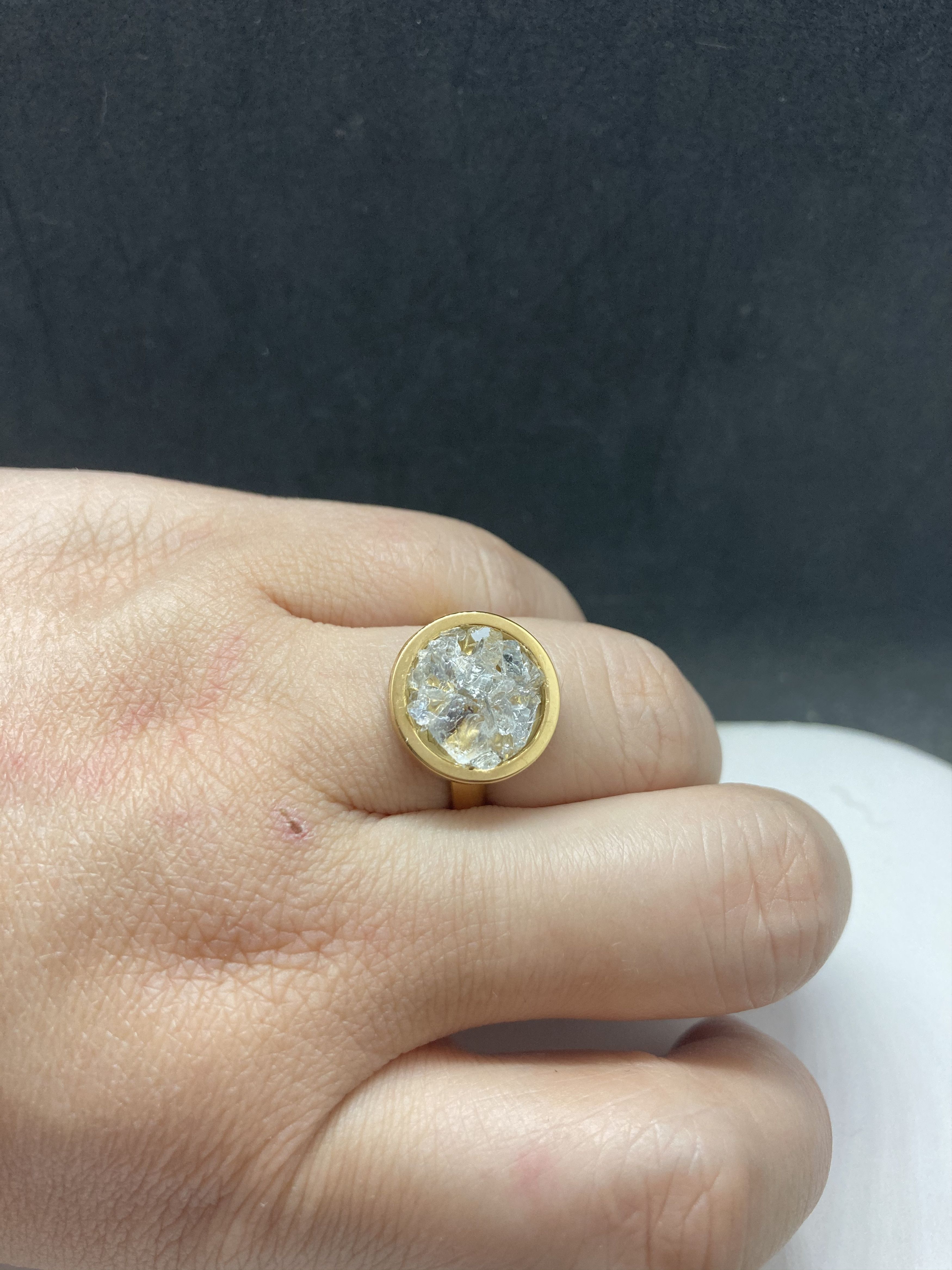 Jewelry Stardust Golden Ring - Size 7.25 Size ONE SIZE - 3 Thumbnail