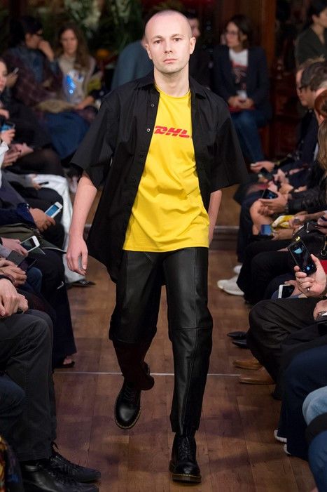 image of Vetements (Archive) Ss16 Reworked Leather Trousers in Black, Men's (Size 30)