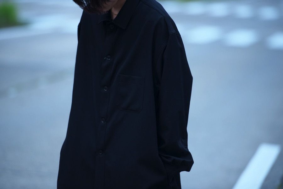 Yohji Yamamoto Pour Homme SS’16 Oversized wool gabardine shirt jacket Size US M / EU 48-50 / 2 - 16 Thumbnail
