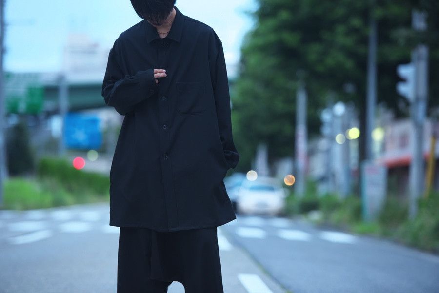 Yohji Yamamoto Pour Homme SS’16 Oversized wool gabardine shirt jacket Size US M / EU 48-50 / 2 - 15 Thumbnail