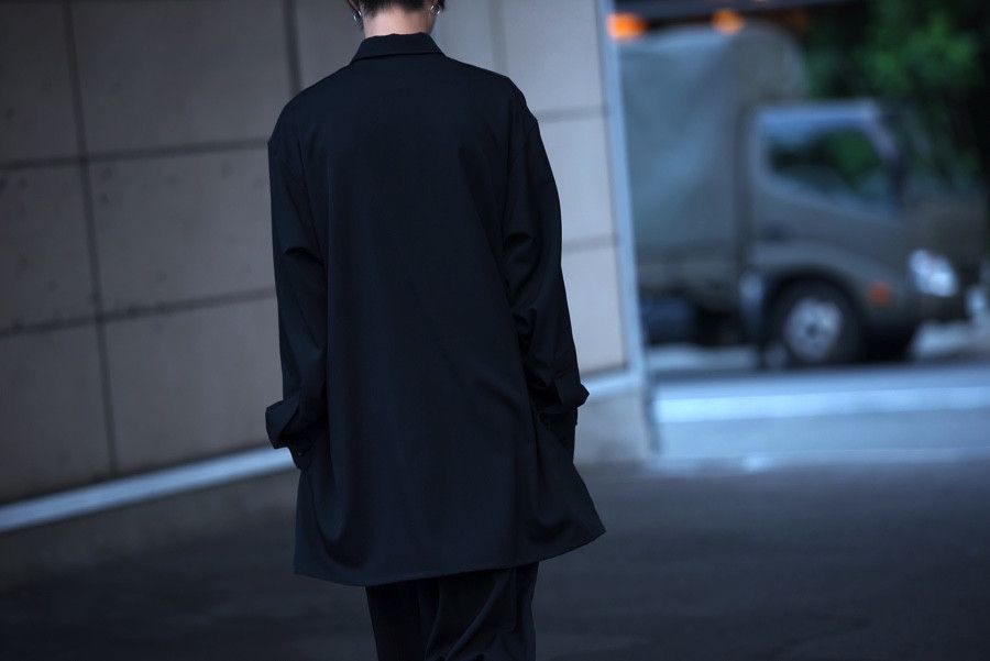 Yohji Yamamoto Pour Homme SS’16 Oversized wool gabardine shirt jacket Size US M / EU 48-50 / 2 - 17 Thumbnail