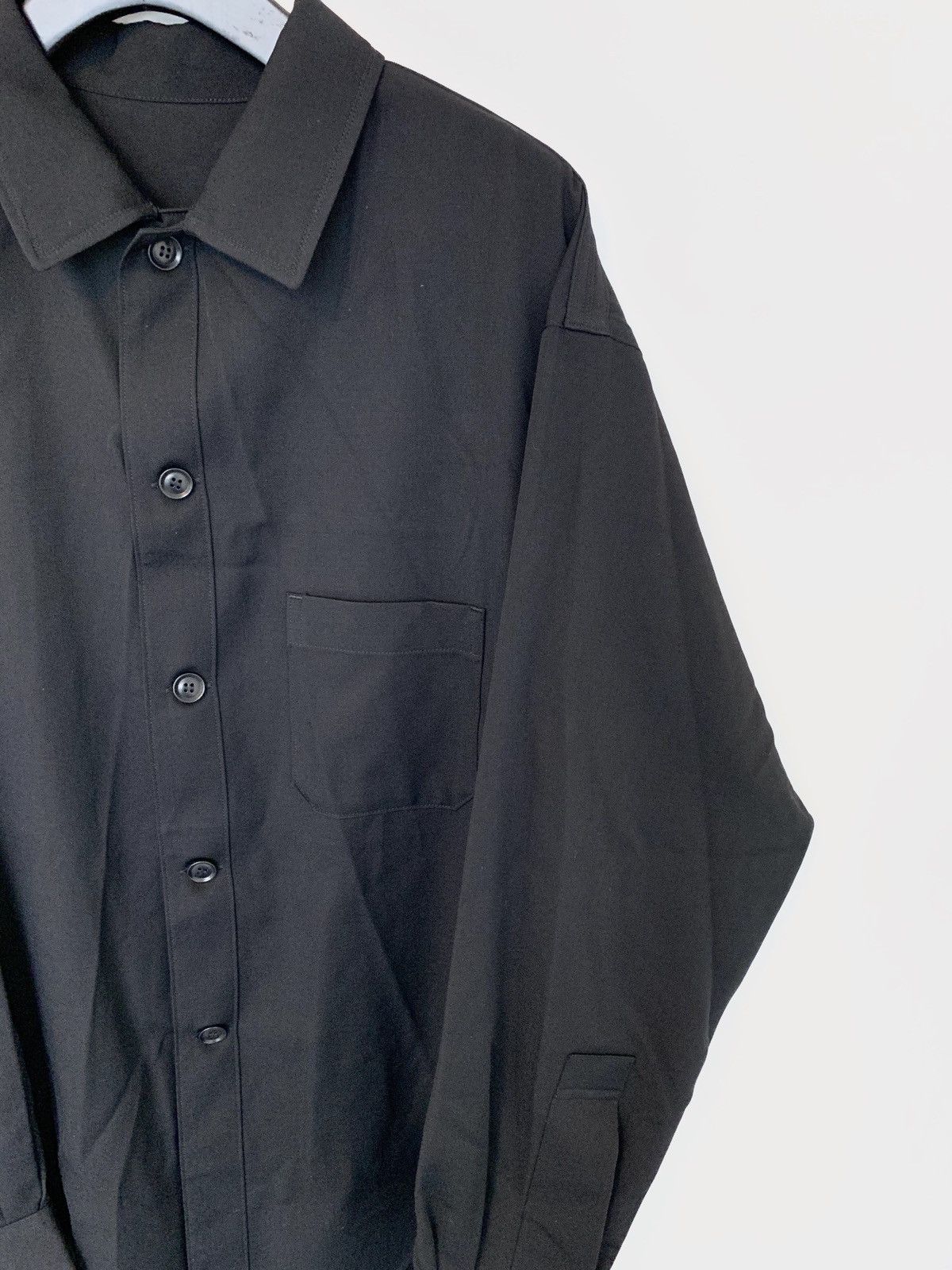 Yohji Yamamoto Pour Homme SS’16 Oversized wool gabardine shirt jacket Size US M / EU 48-50 / 2 - 4 Thumbnail