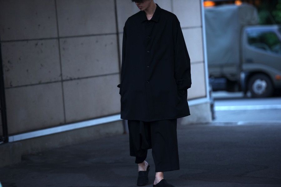 Yohji Yamamoto Pour Homme SS’16 Oversized wool gabardine shirt jacket Size US M / EU 48-50 / 2 - 18 Thumbnail