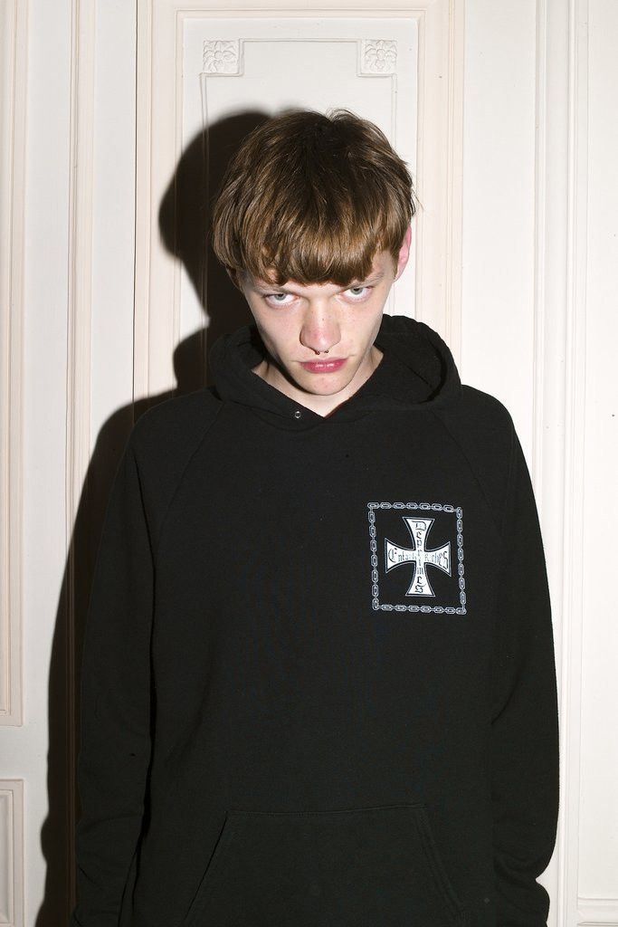 Enfants Riches Deprimes (NWT) Erd SS17 CROIX AVEC DES ROSES HOODIE Size US M / EU 48-50 / 2 - 10 Thumbnail