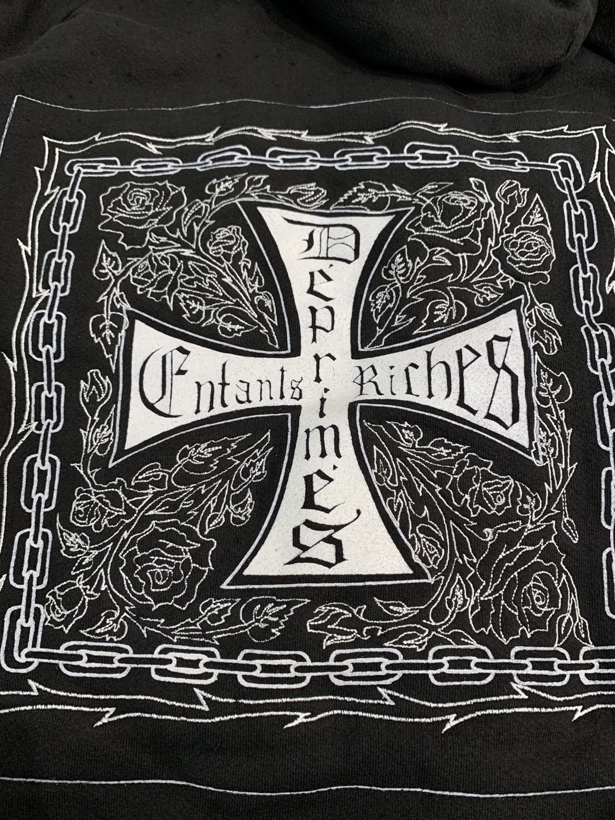 Enfants Riches Deprimes (NWT) Erd SS17 CROIX AVEC DES ROSES HOODIE Size US M / EU 48-50 / 2 - 6 Thumbnail