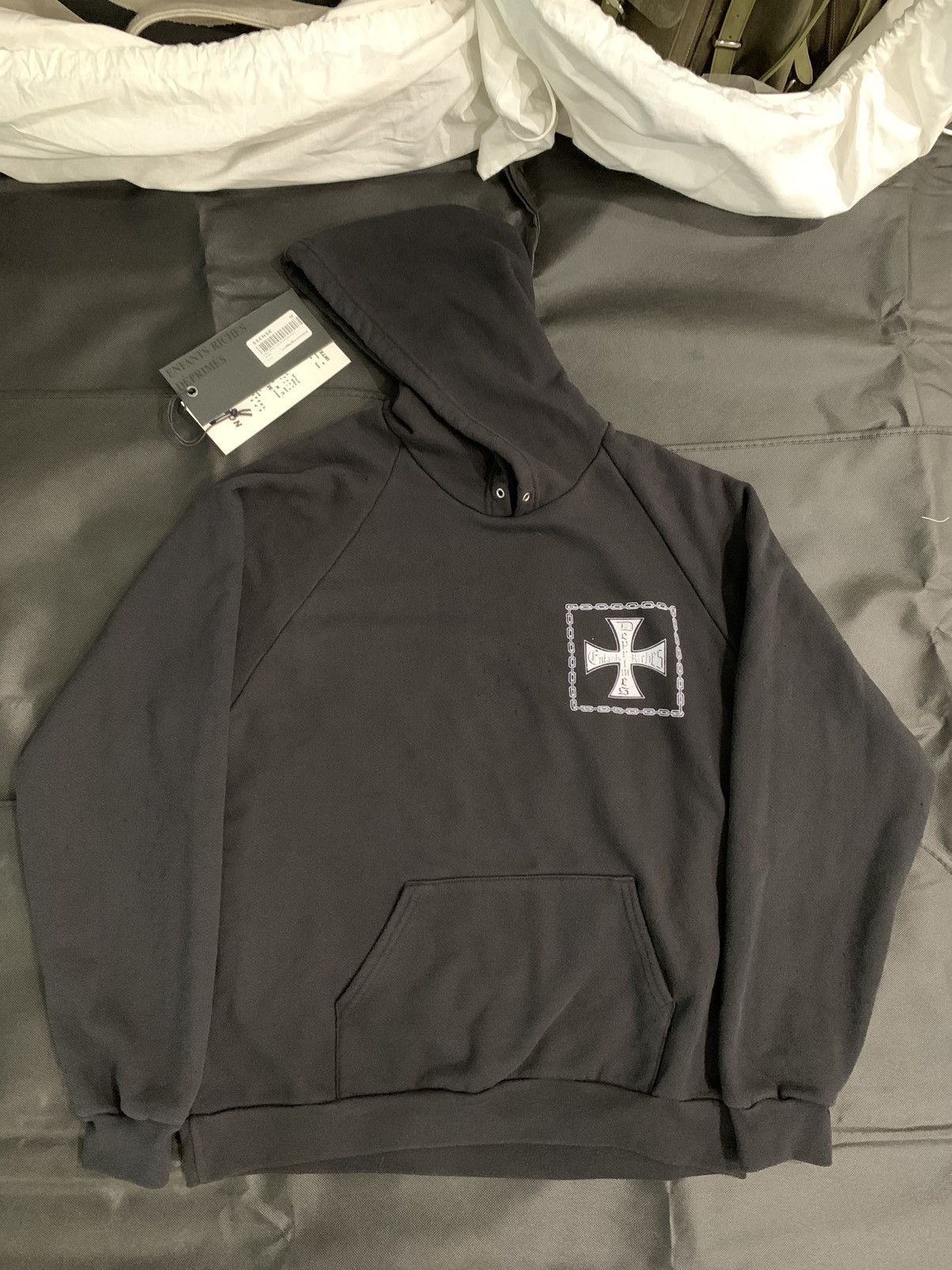 Enfants Riches Deprimes (NWT) Erd SS17 CROIX AVEC DES ROSES HOODIE Size US M / EU 48-50 / 2 - 2 Thumbnail