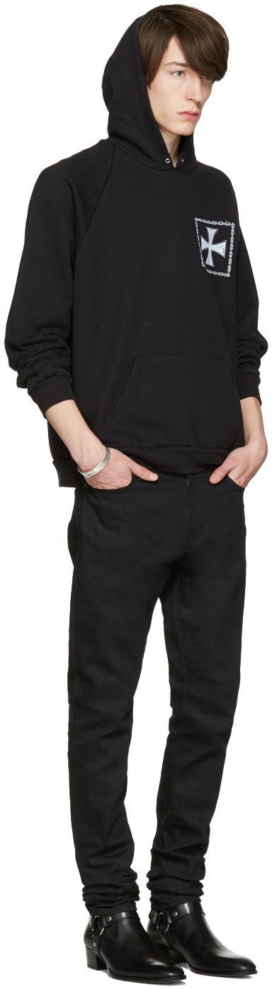 Enfants Riches Deprimes (NWT) Erd SS17 CROIX AVEC DES ROSES HOODIE Size US M / EU 48-50 / 2 - 16 Thumbnail