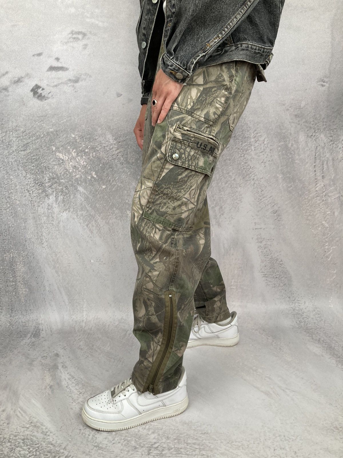 Other Vintage Military U.S. Air Rare Real Tree Cargo Pants Size US 34 / EU 50 - 4 Thumbnail